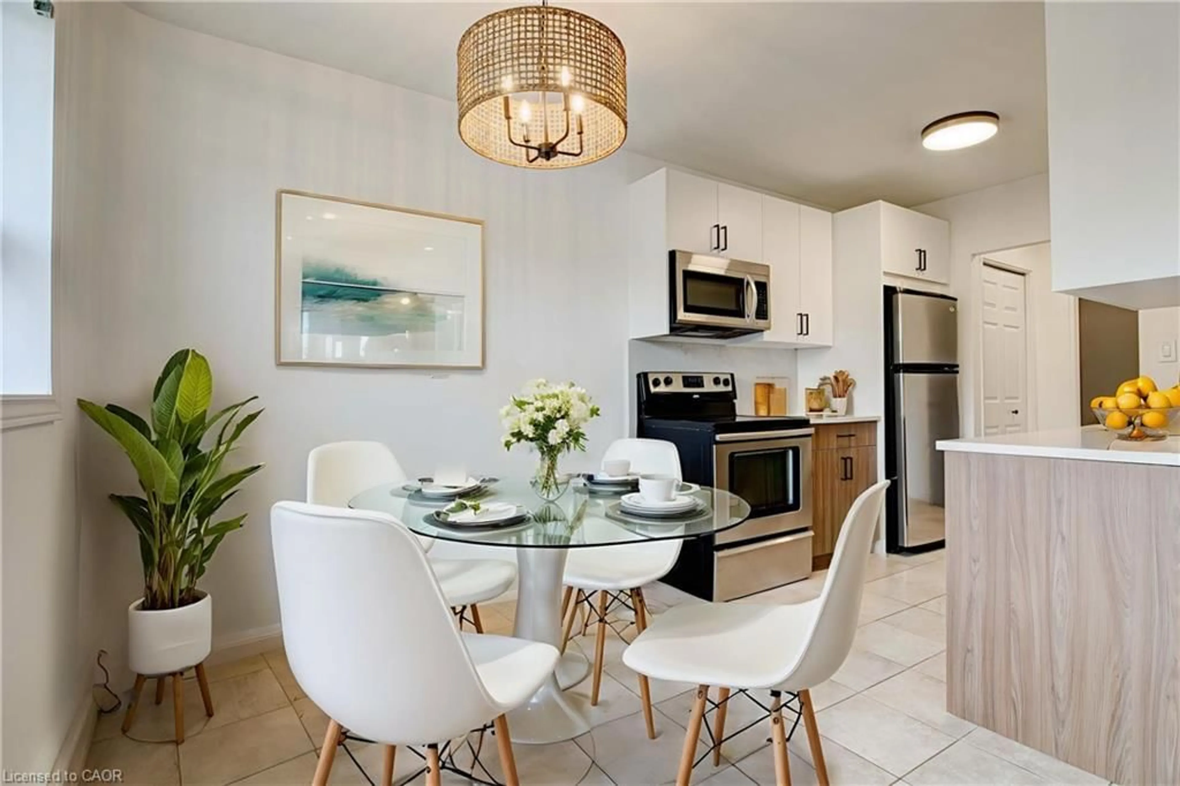 Open concept kitchen, ceramic/tile floor for 283 Fairway Rd #405, Kitchener Ontario N2A 2P1