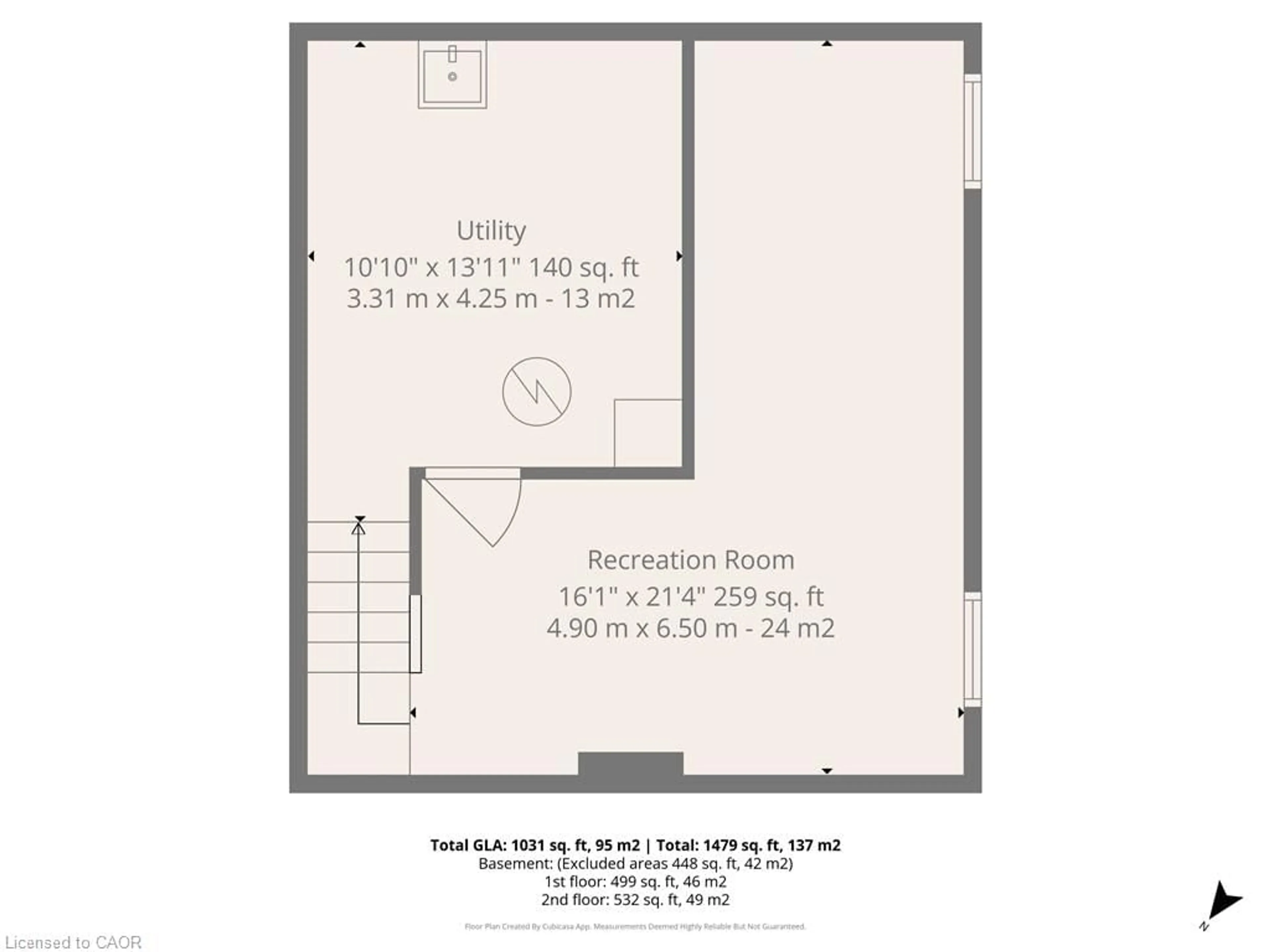 Floor plan for 29 Woodlawn Ave, Brantford Ontario N3V 1A4
