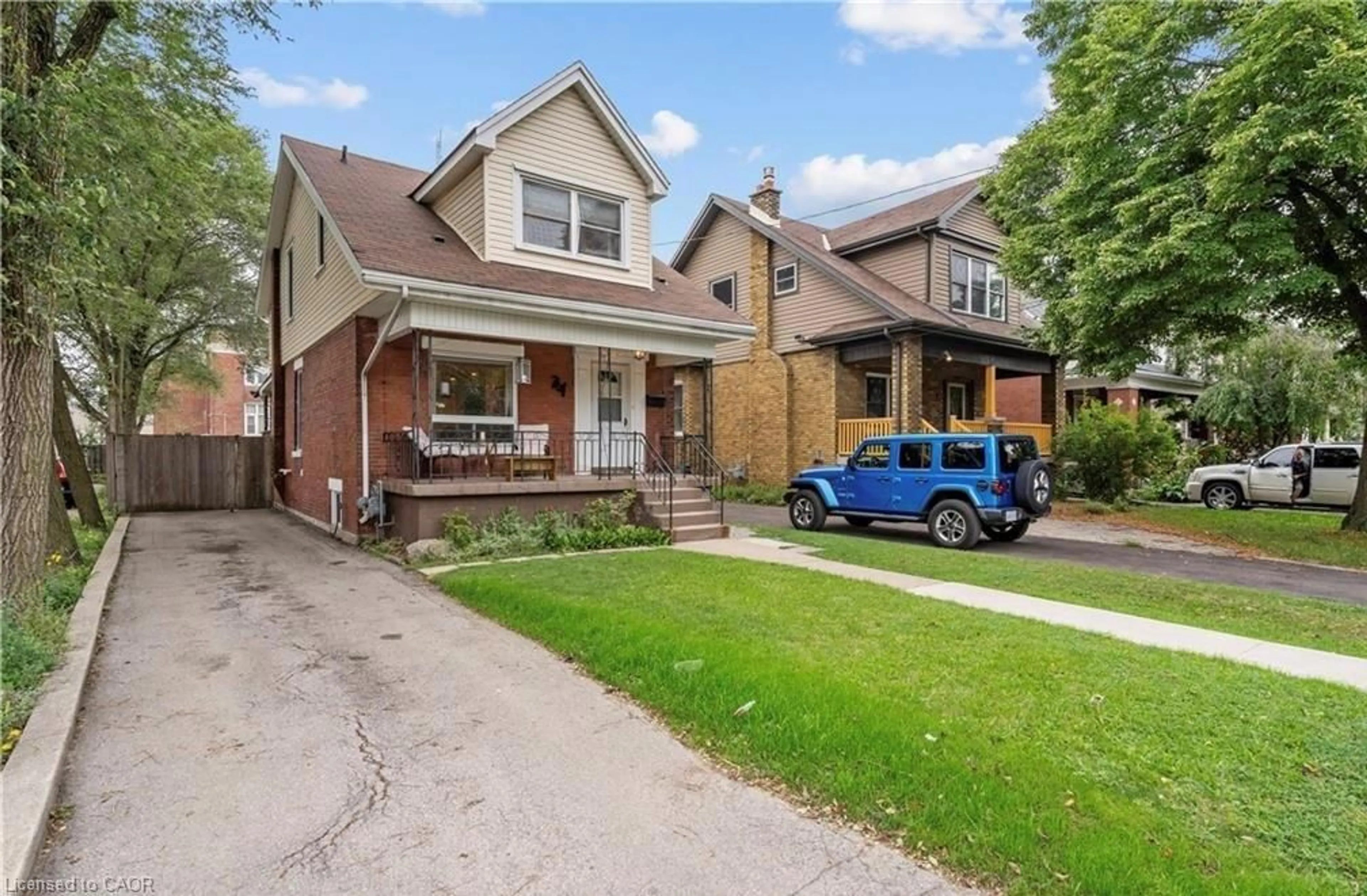 Home with brick exterior material, street for 34 Cliff Ave, Hamilton Ontario L8E 6A7