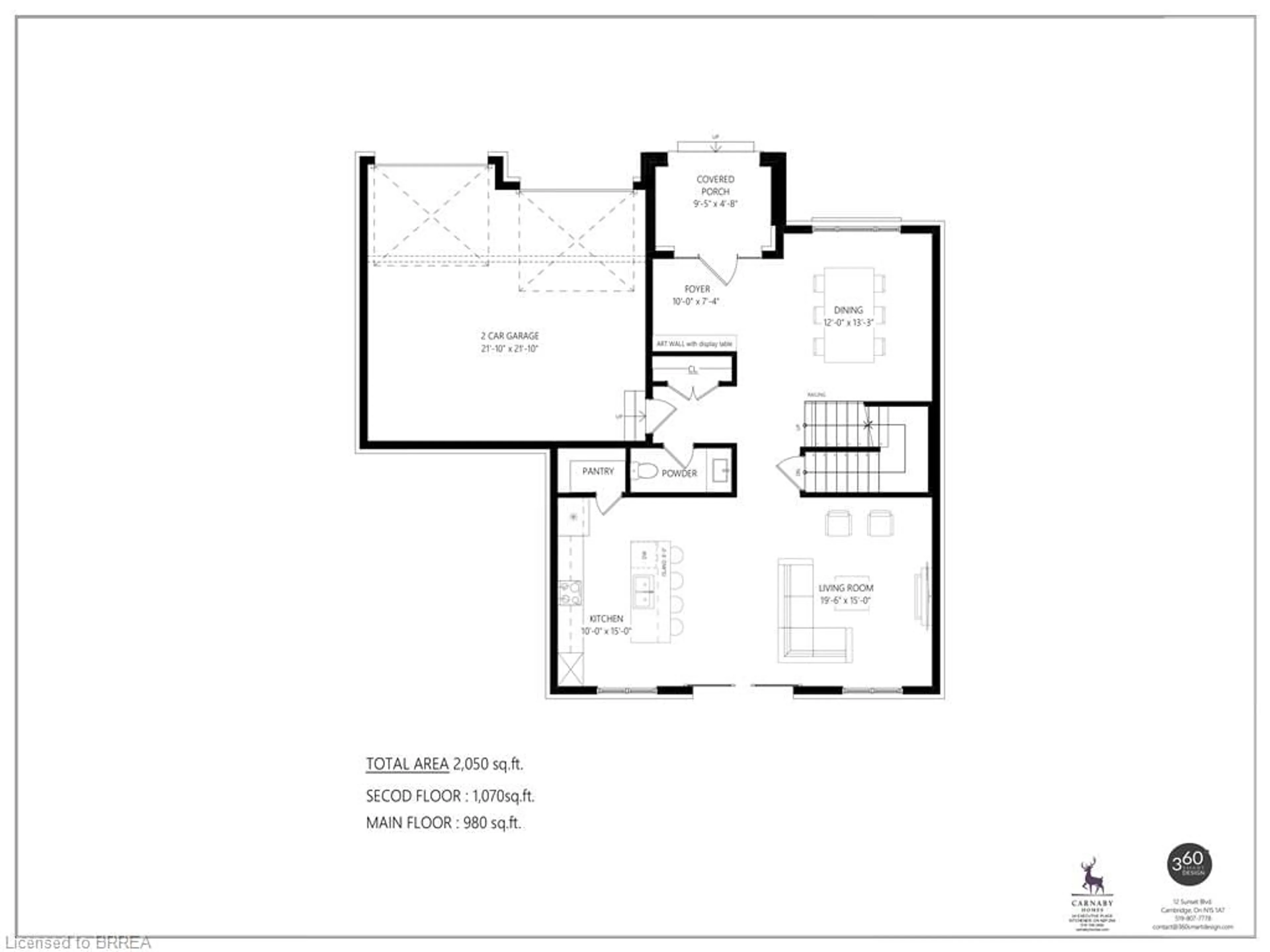 Floor plan for LOT 8 Sass Cres, Paris Ontario N3L 0E9