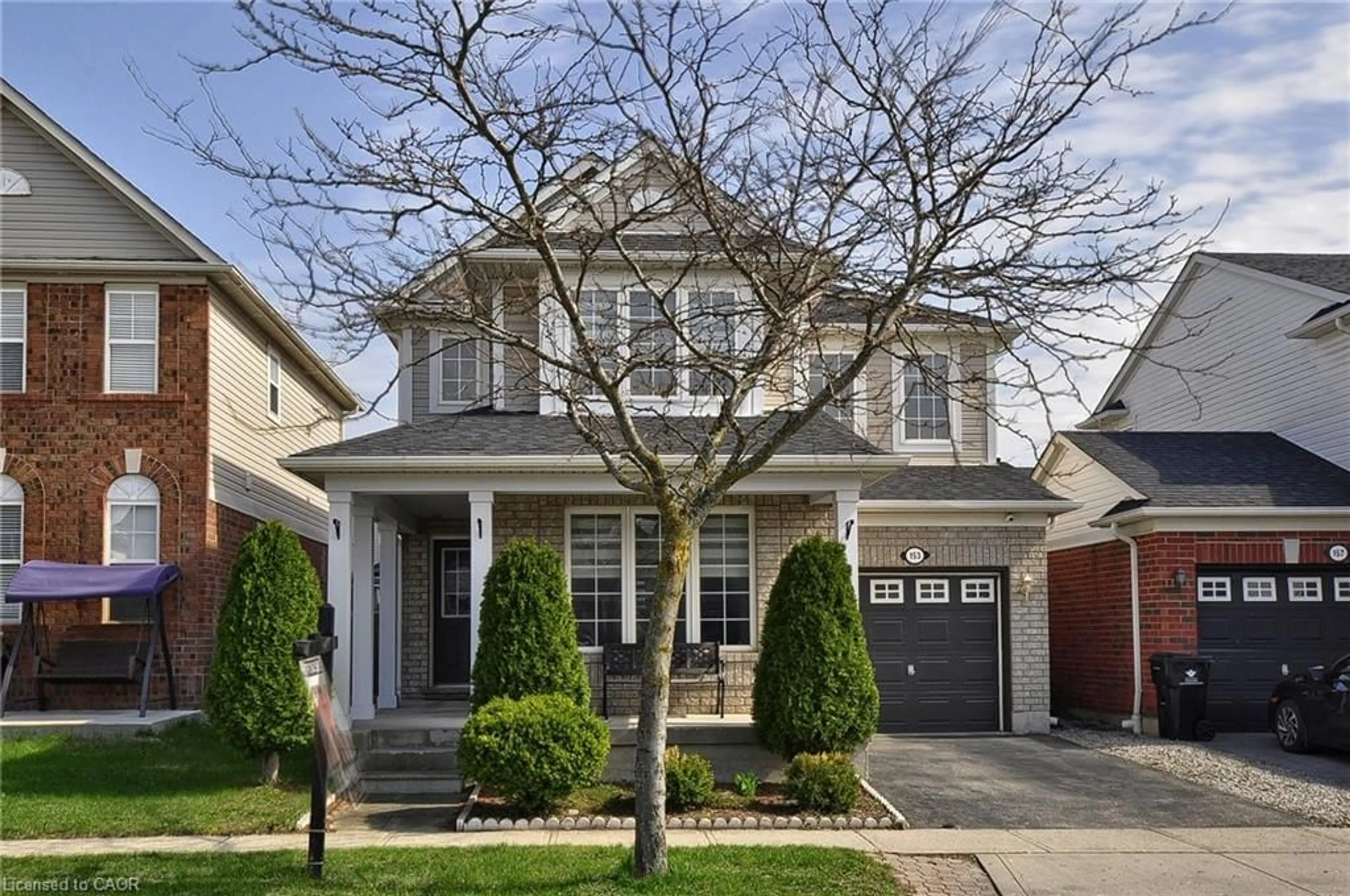 Home with brick exterior material, street for 153 Coulthard Blvd, Cambridge Ontario N1T 2J5