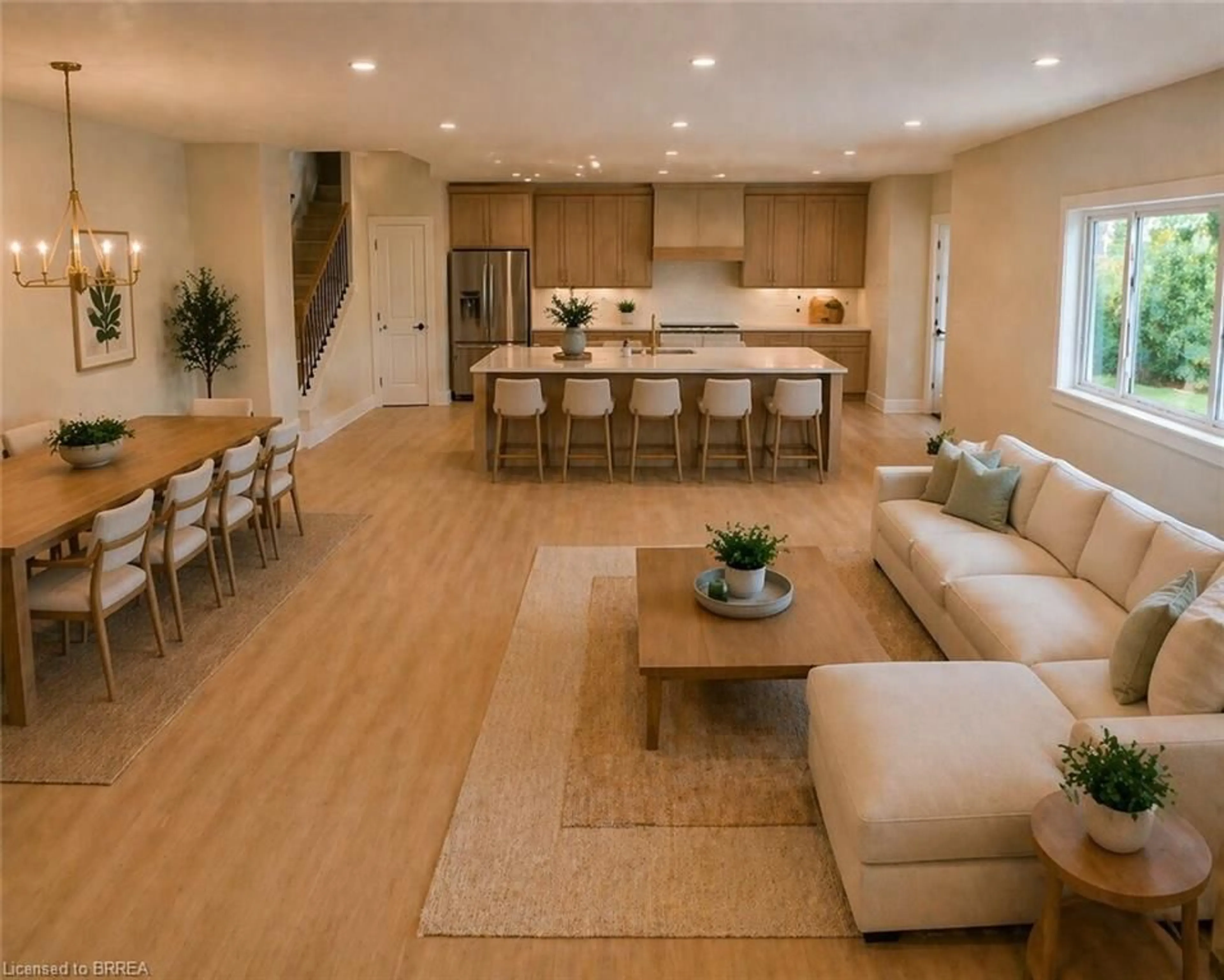 Open concept kitchen, wood/laminate floor for LOT 9 Sass Cres, Paris Ontario N3L 0E9