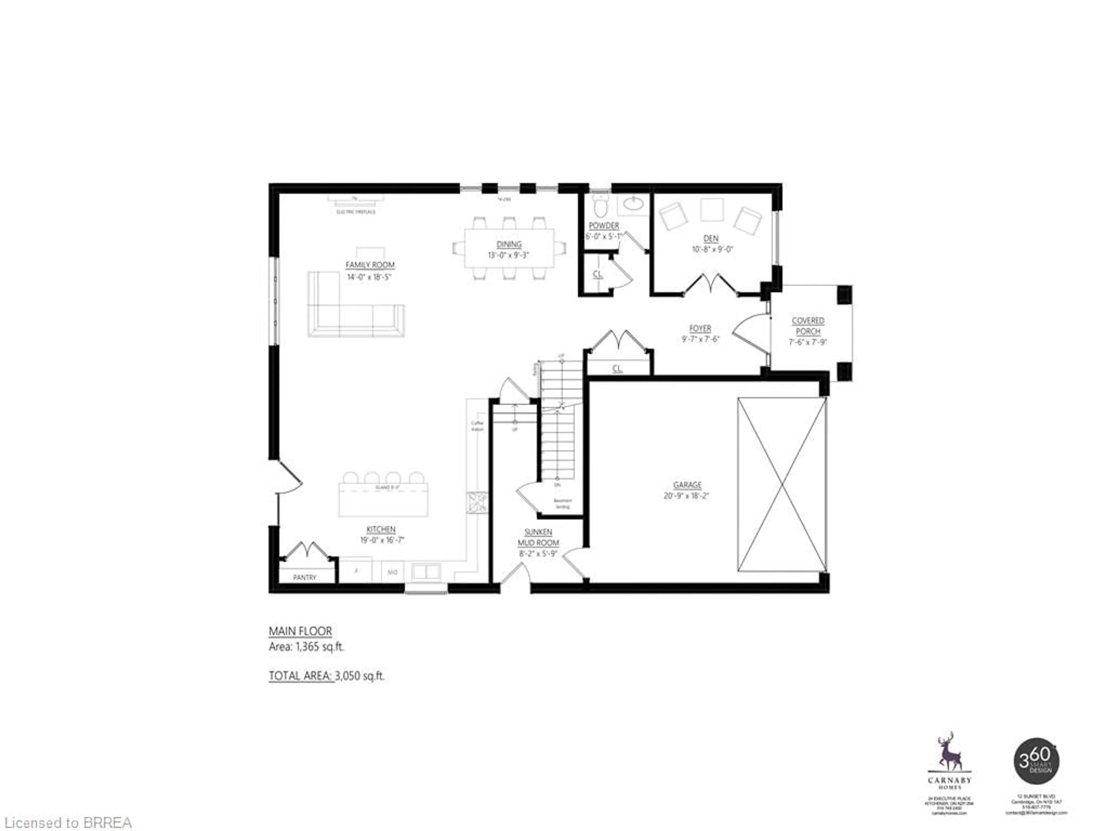 Floor plan for LOT 15 Sass Cres, Paris Ontario N3L 0E9