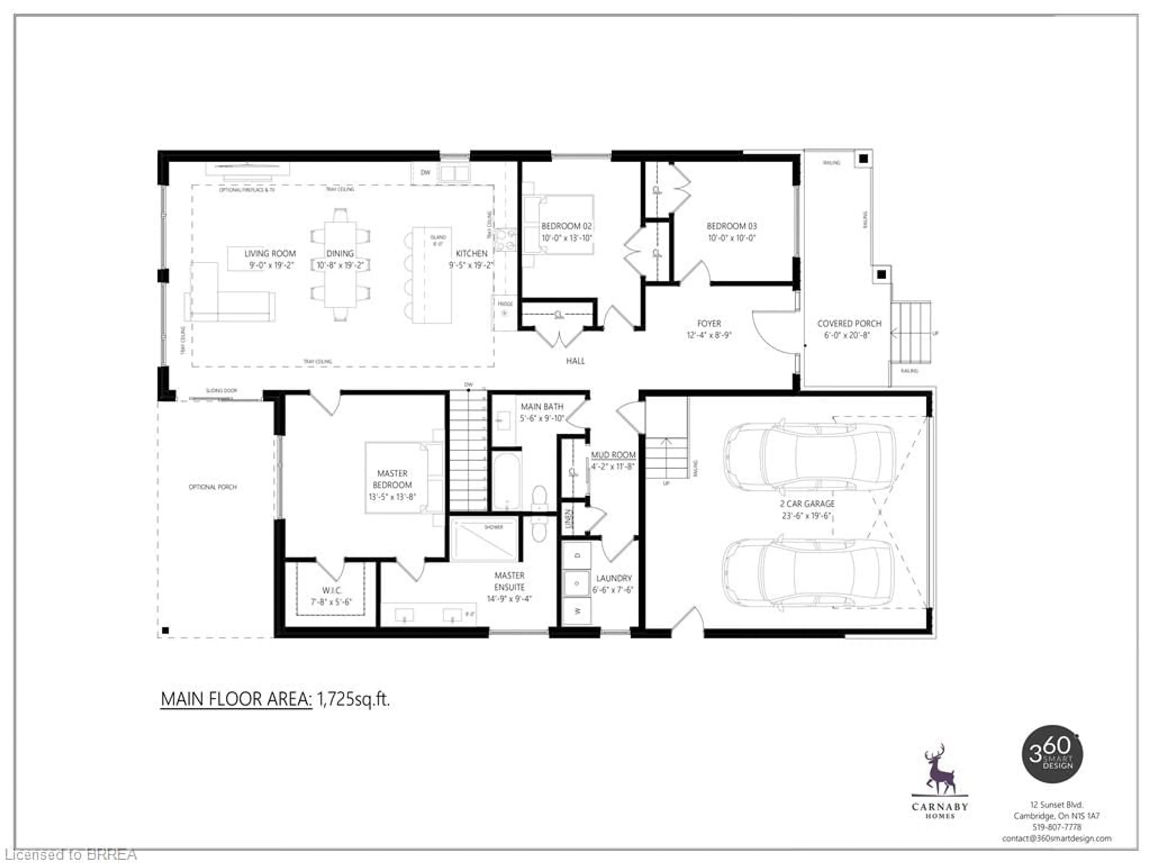 Floor plan for LOT 18 Sass Cres, Paris Ontario N3L 0J3