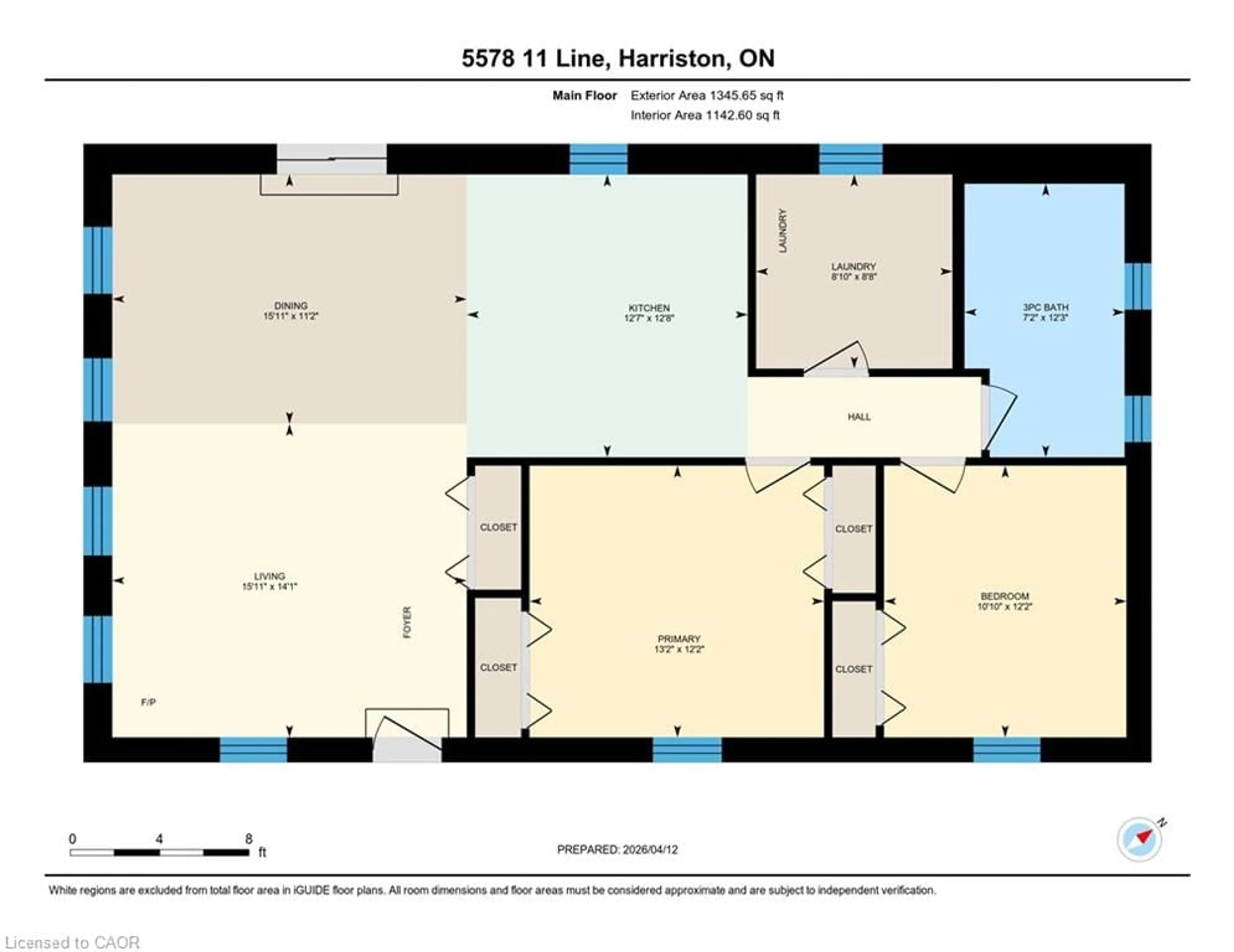 Floor plan for 5578 11th Line, Harriston Ontario N0G 1Z0