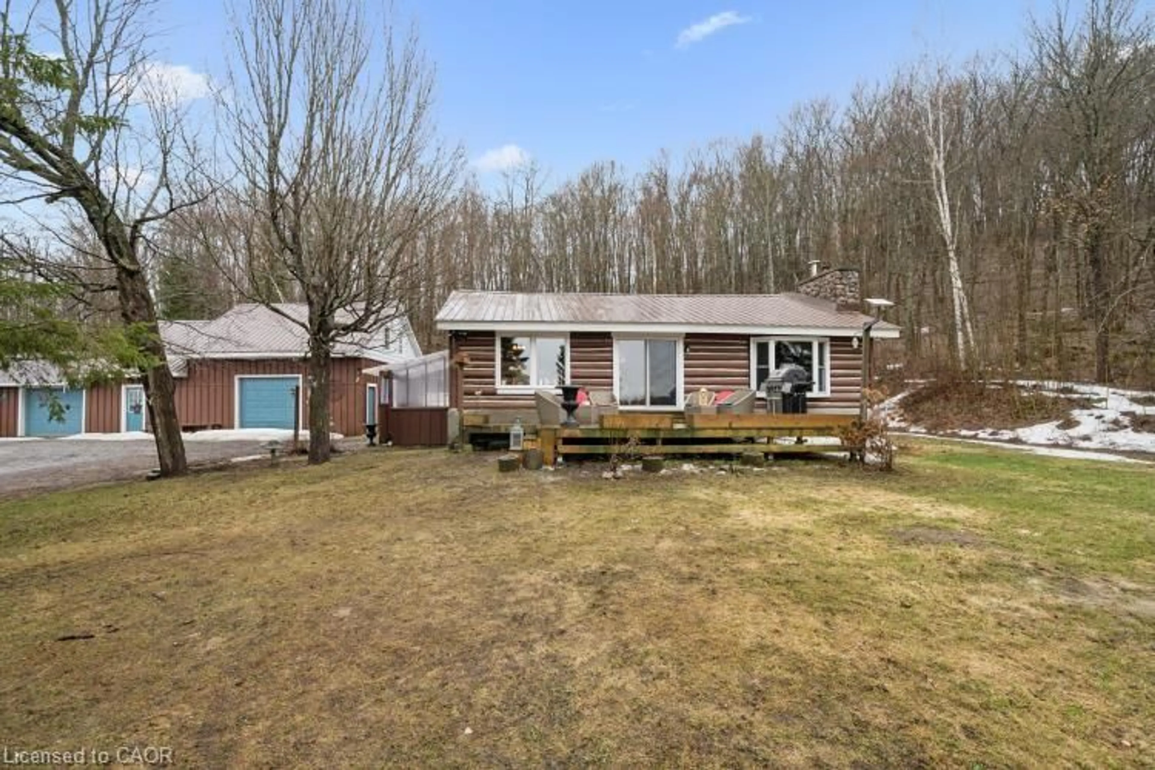 A pic from outside/outdoor area/front of a property/back of a property/a pic from drone, street for 411A Peggs Mountain Rd, Burk's Falls Ontario P0A 1C0
