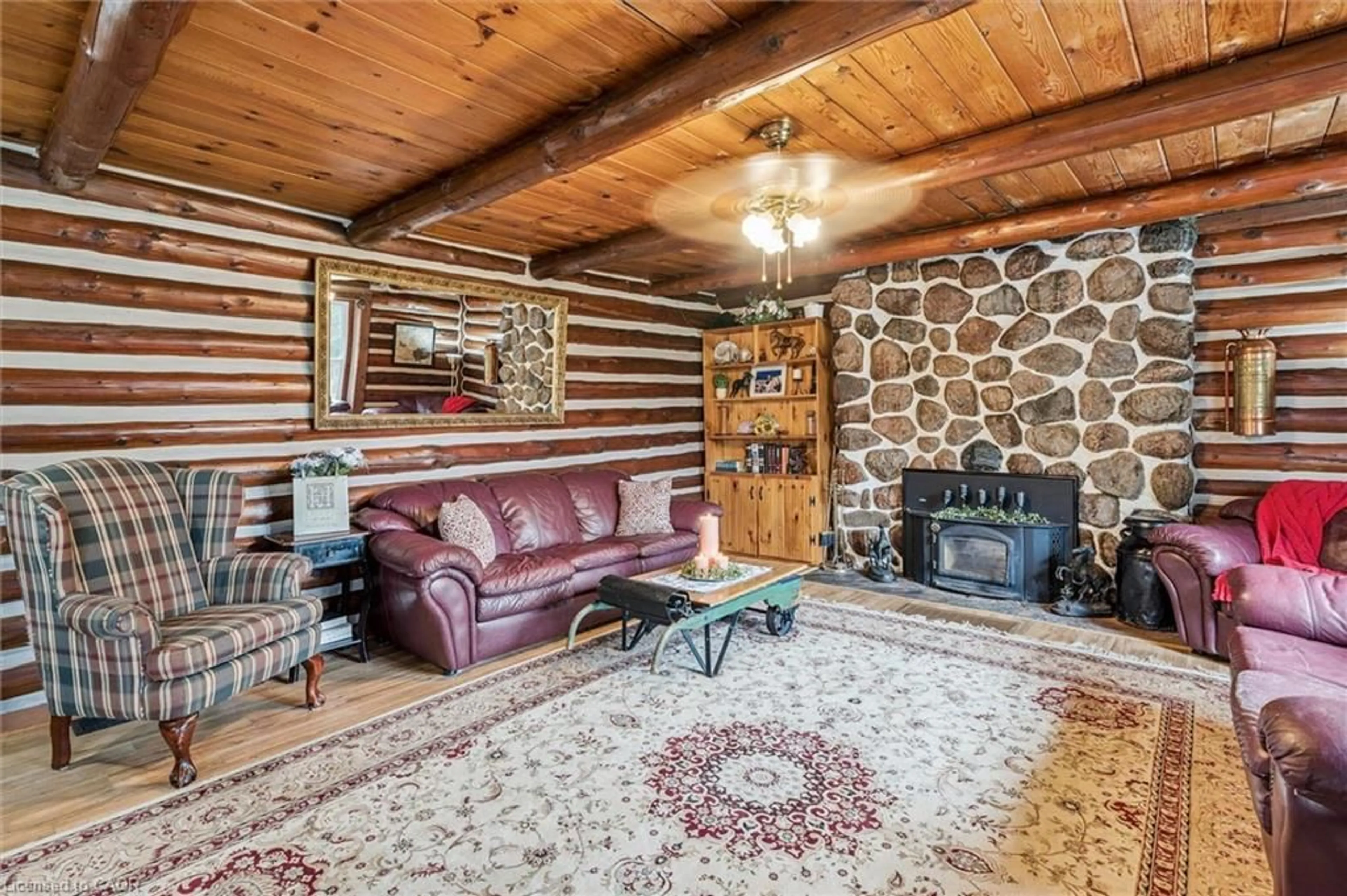 Living room with furniture, unknown for 411A Peggs Mountain Rd, Burk's Falls Ontario P0A 1C0