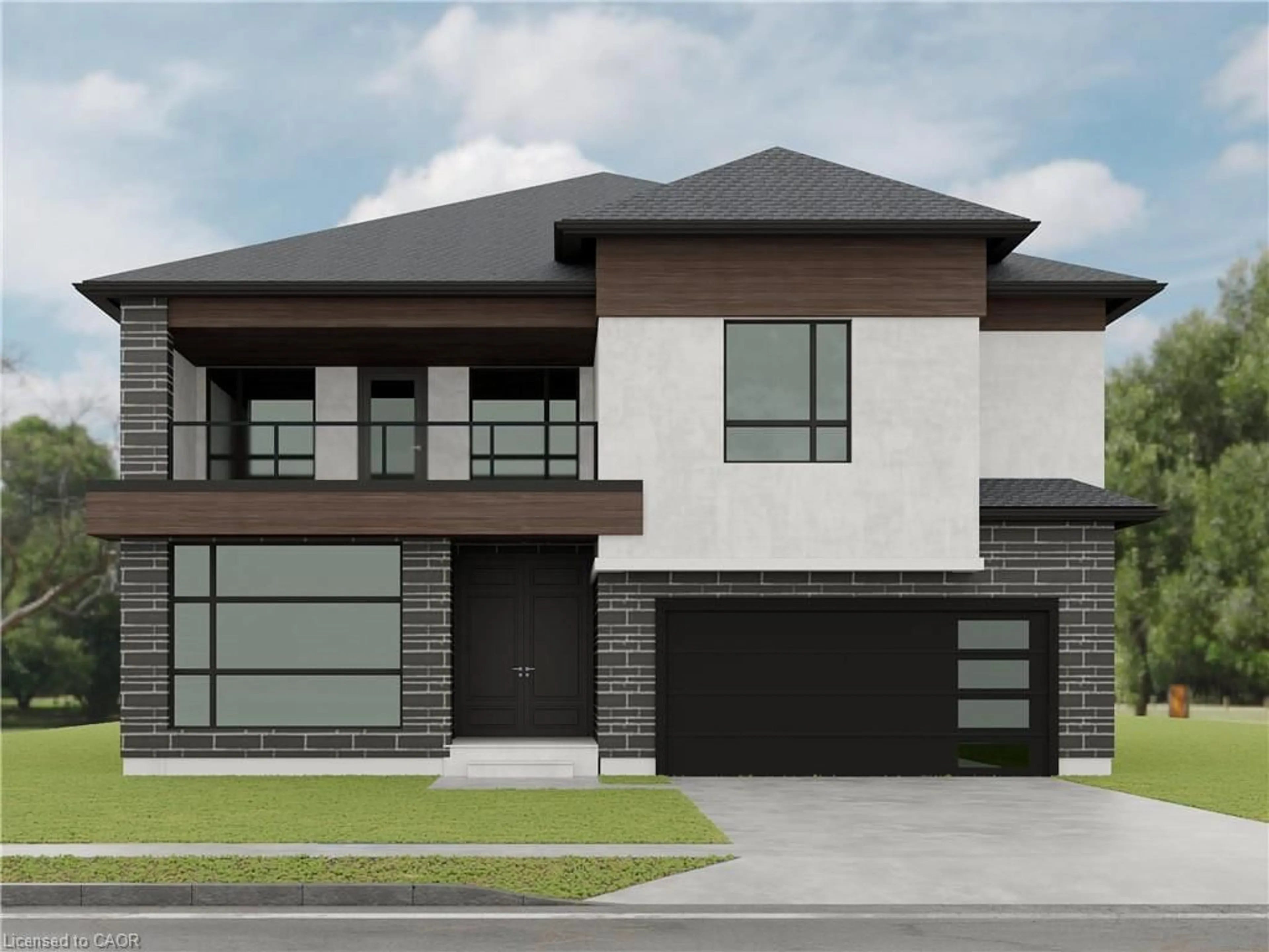 Home with brick exterior material, street for LOT 4 Plover Mills Rd, Ilderton Ontario N0M 2A0