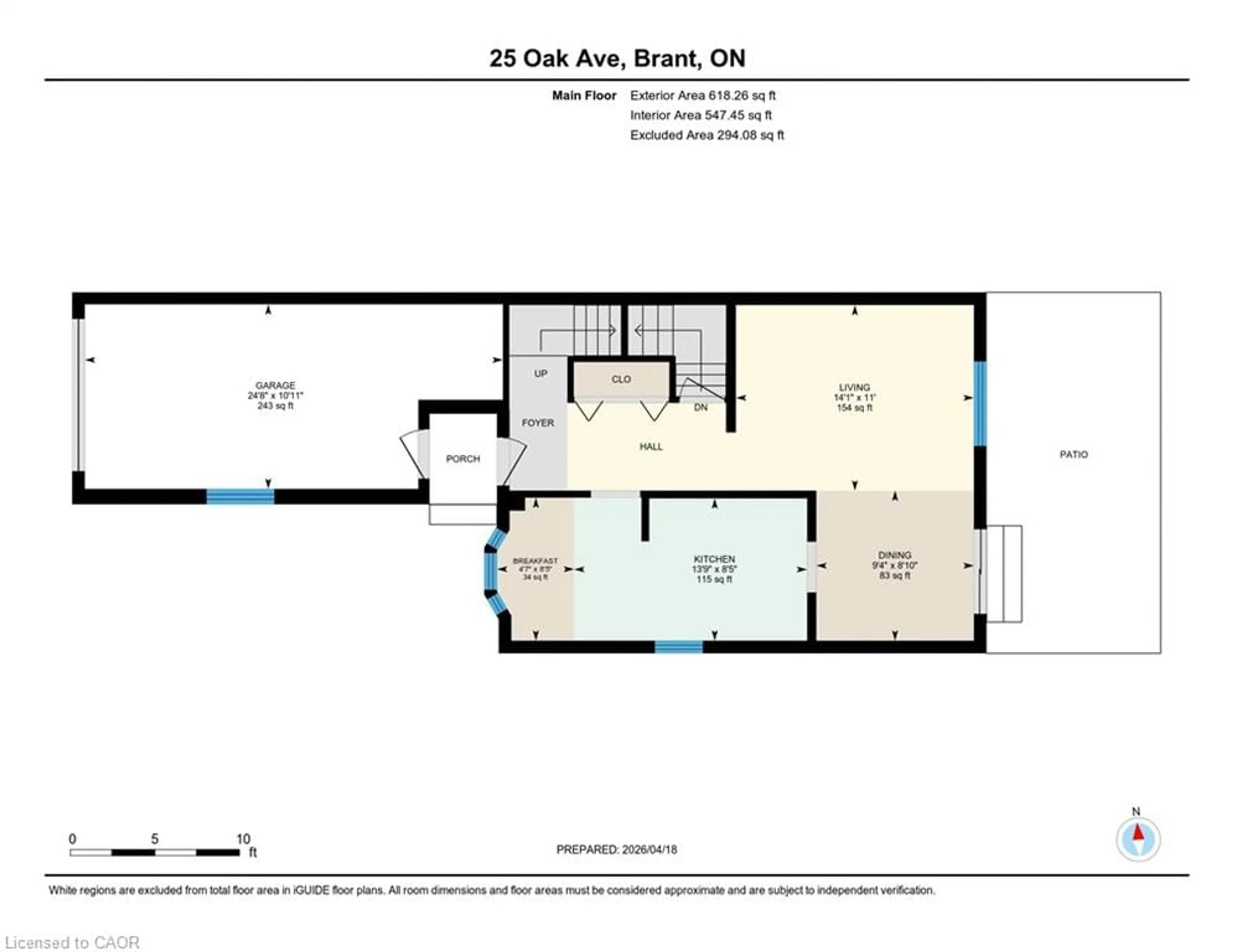 Floor plan for 25 Oak Ave, Paris Ontario N3L 3C6