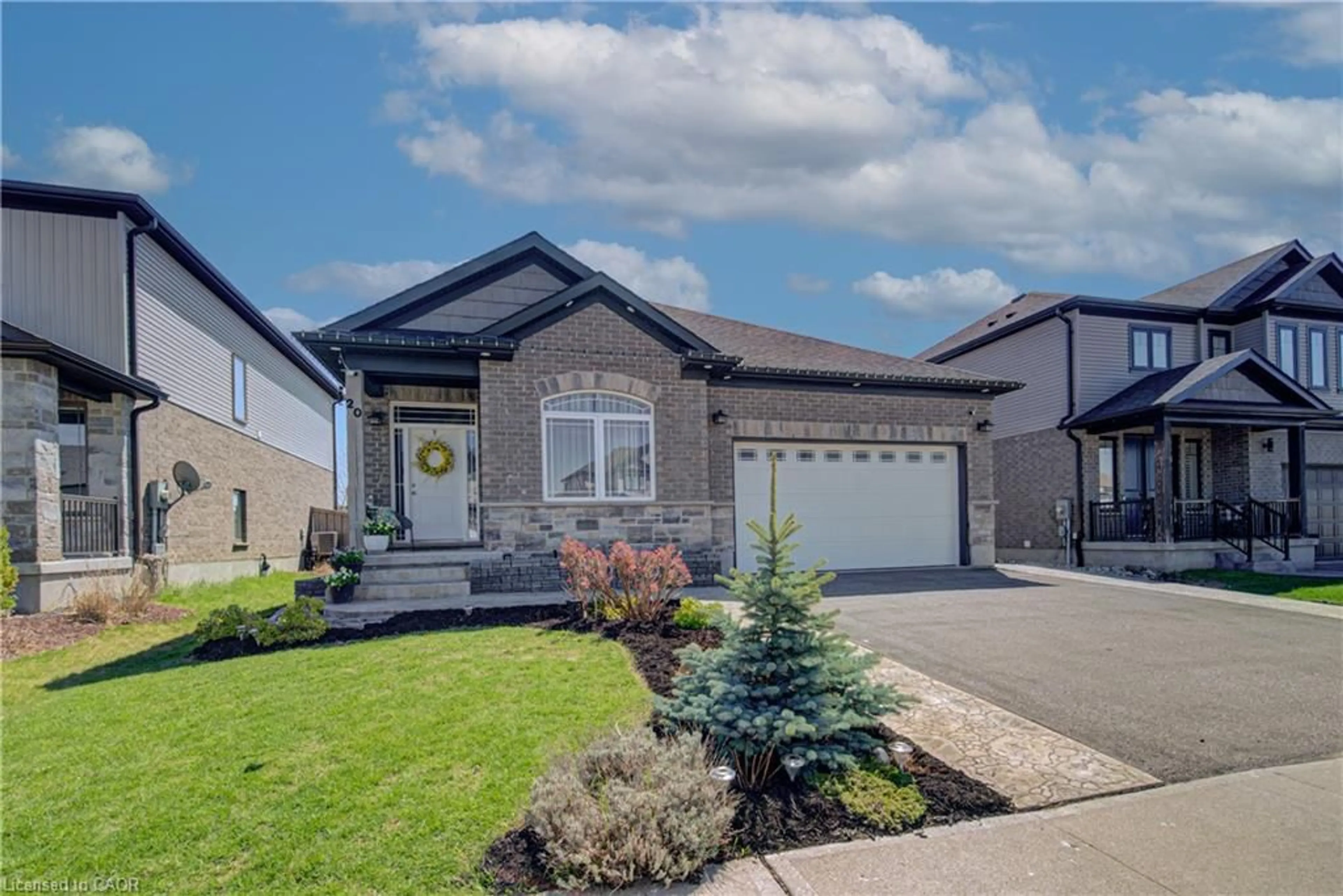 Home with vinyl exterior material, street for 20 Stier Rd, New Hamburg Ontario N3A 4N7