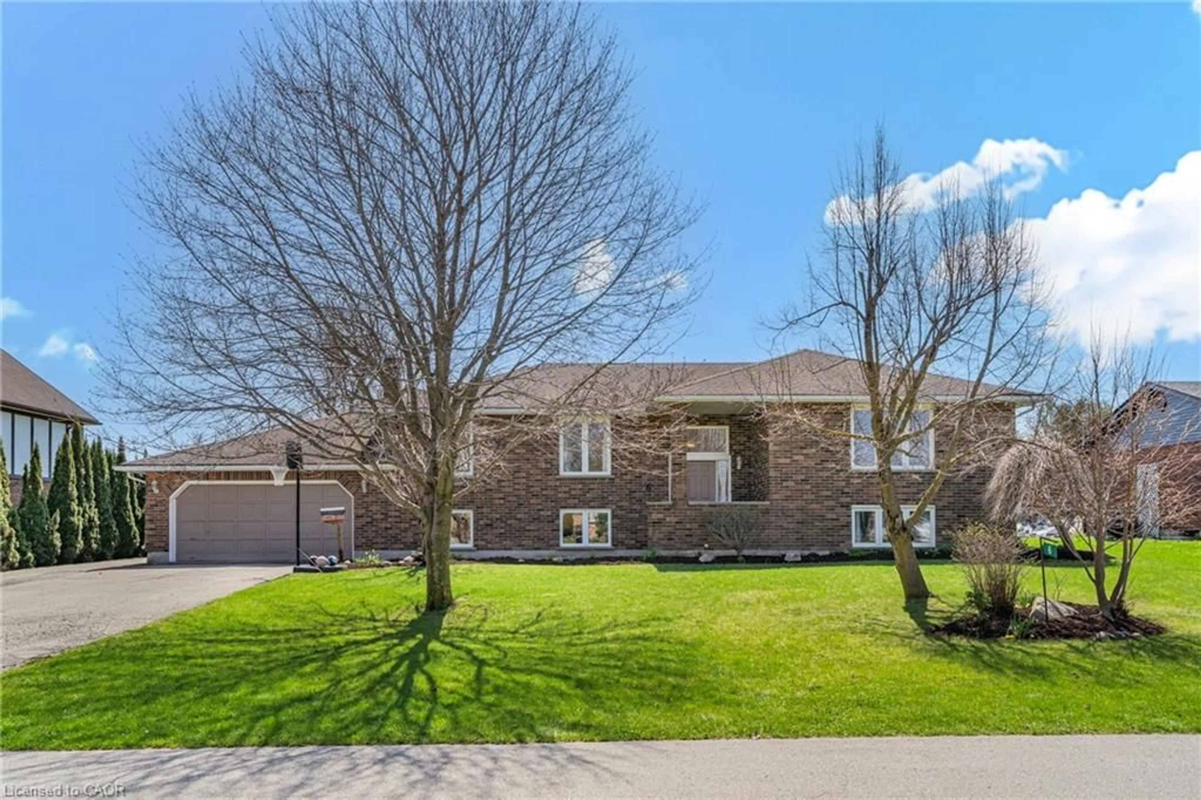 Home with brick exterior material, street for 6 Lin Pine Lane, Linwood Ontario N0B 2A0