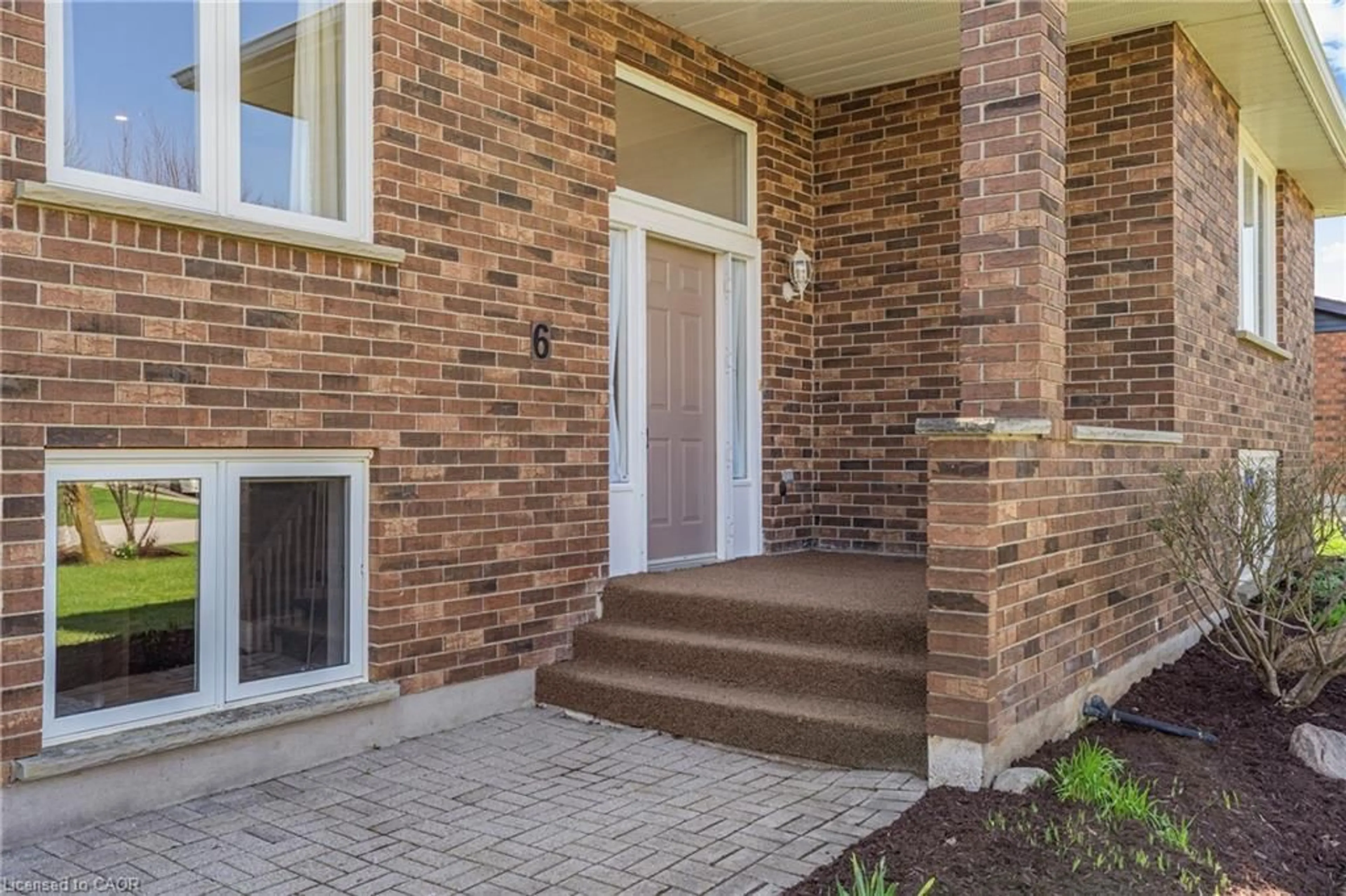 Home with brick exterior material, street for 6 Lin Pine Lane, Linwood Ontario N0B 2A0