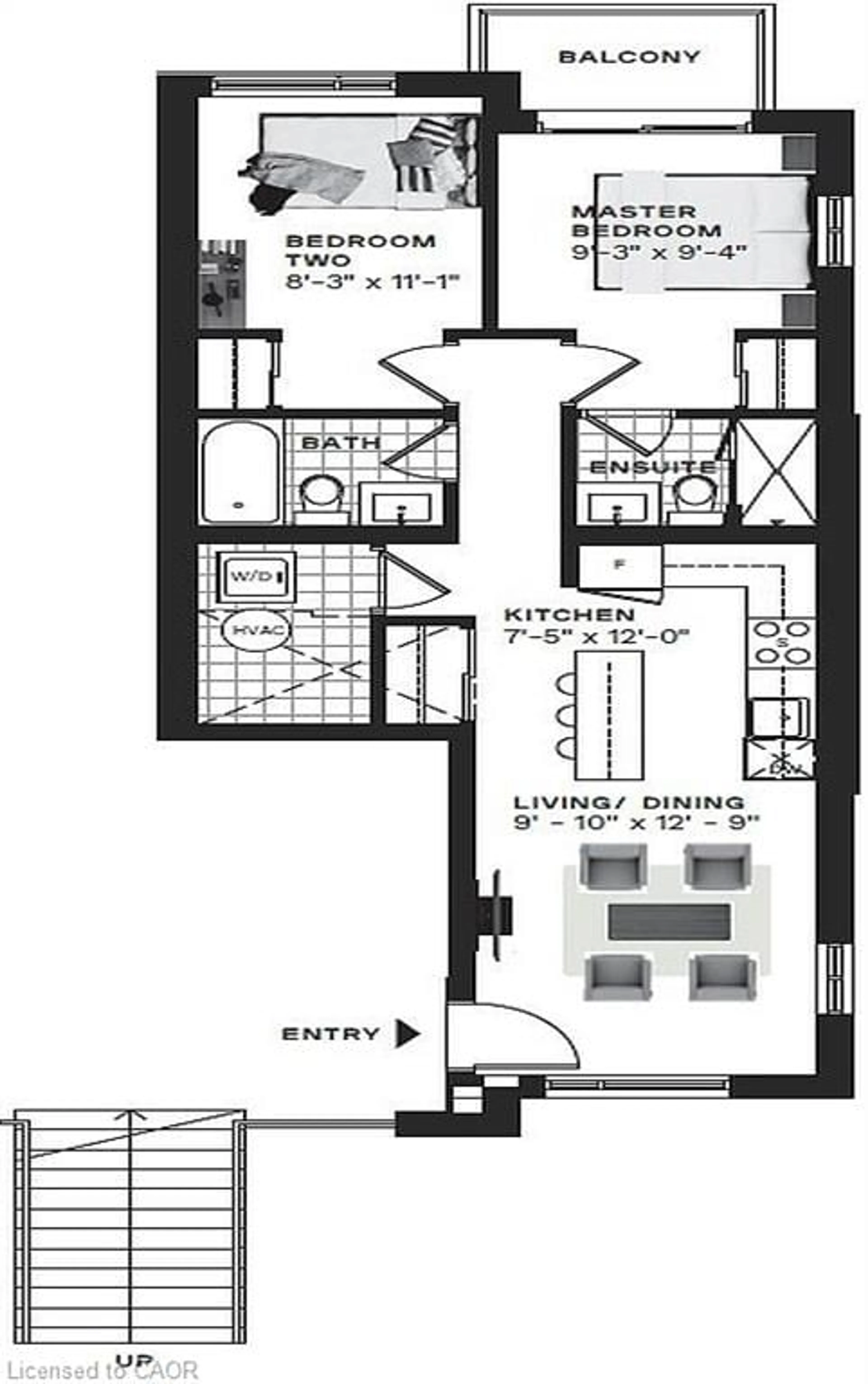 Floor plan for 20 Palace St #G7, Kitchener Ontario N2E 0J3