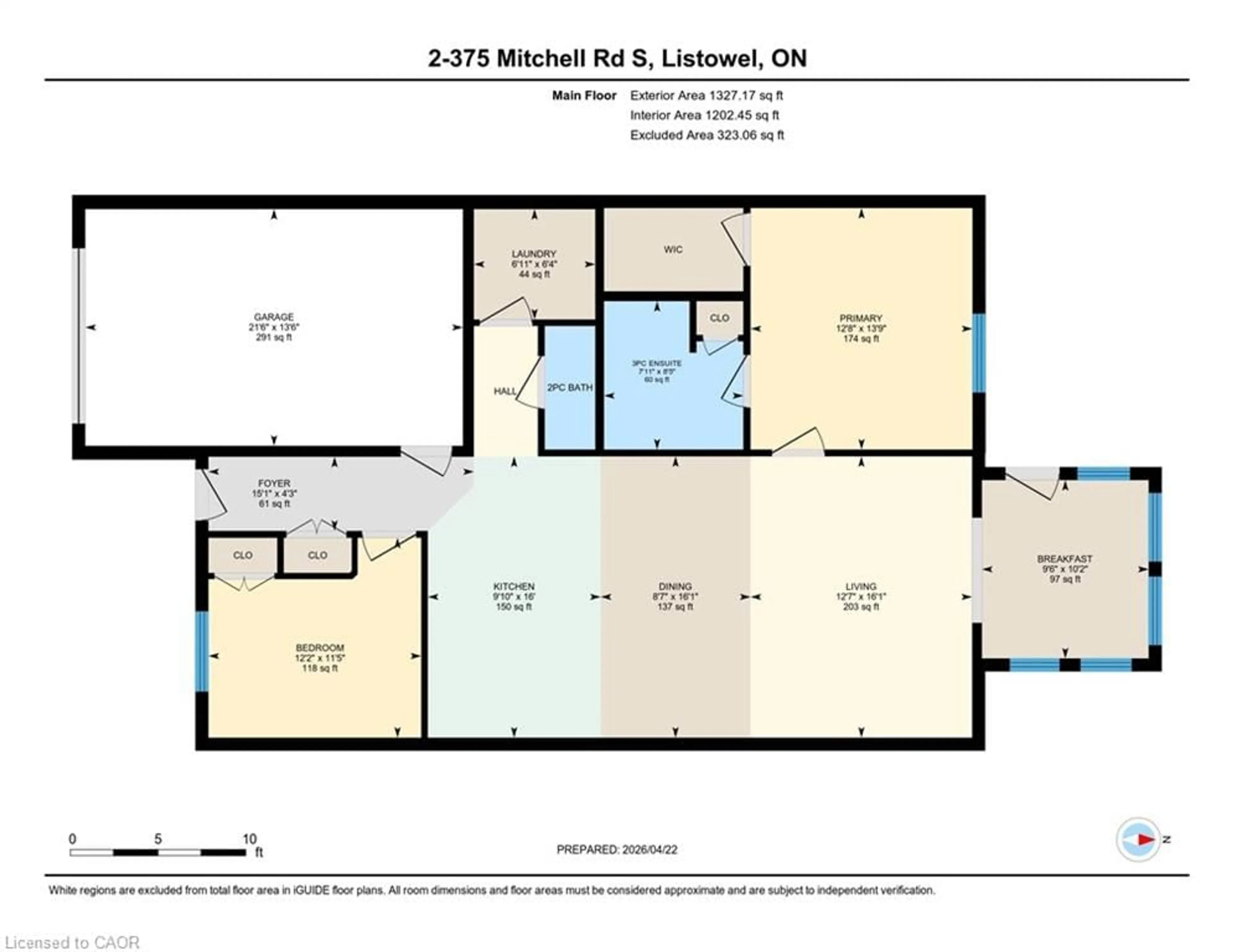 Floor plan for 375 Mitchell Rd #2, Listowel Ontario N4W 0H4