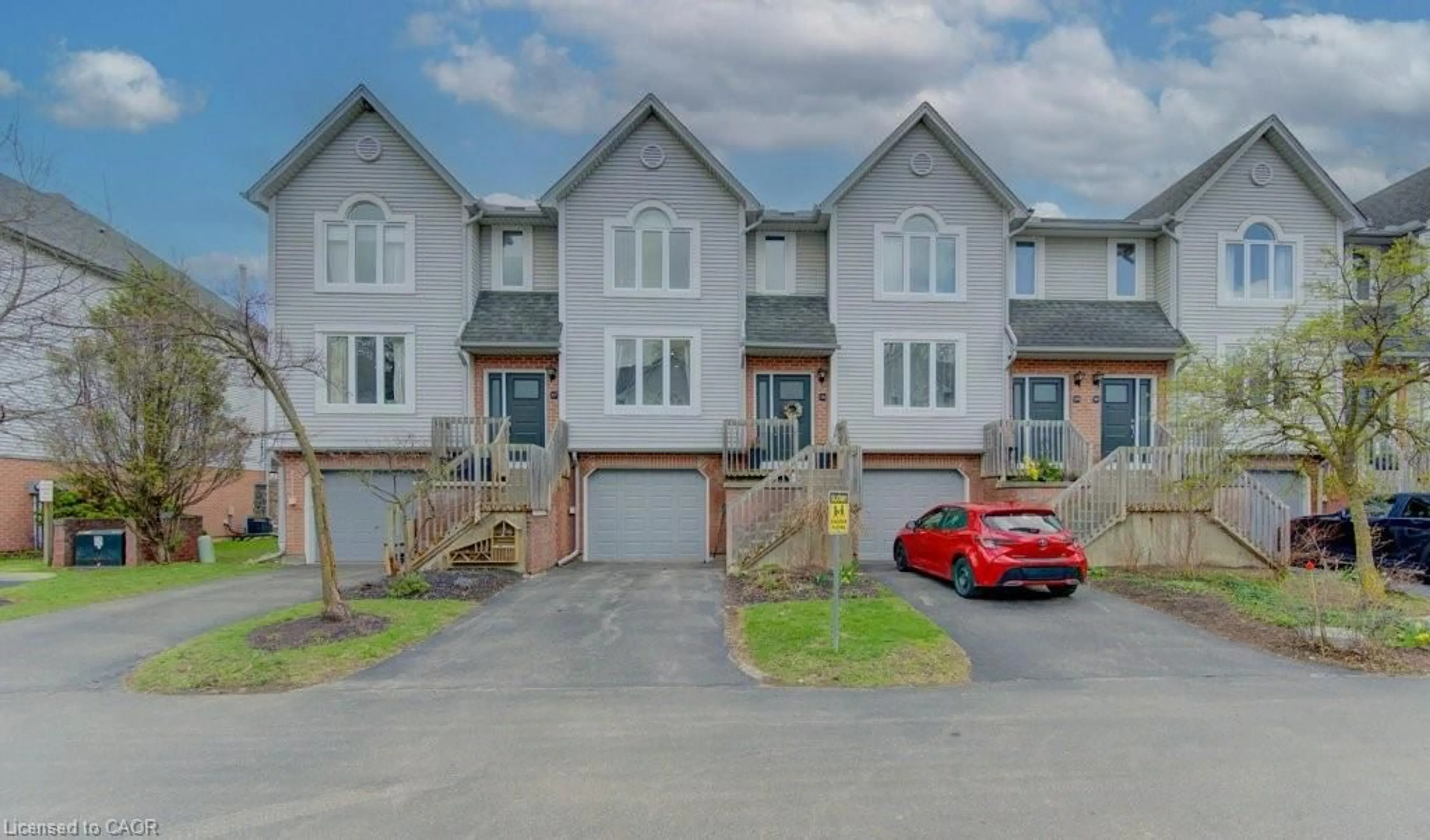 A pic from outside/outdoor area/front of a property/back of a property/a pic from drone, street for 132 Brighton St #28, Waterloo Ontario N2J 4S6
