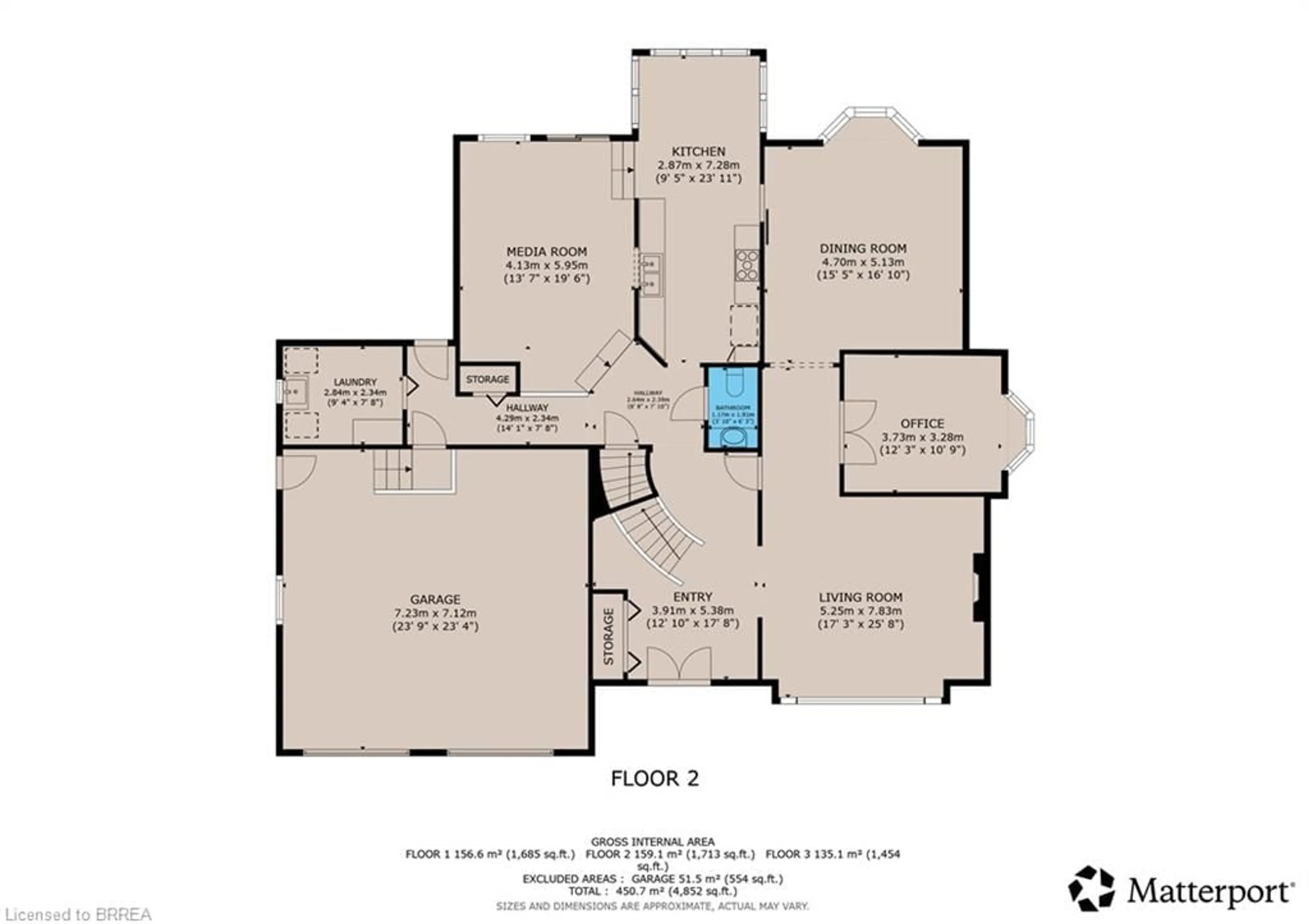 Floor plan for 9 Scarfe Gdns, Brantford Ontario N3T 6B2