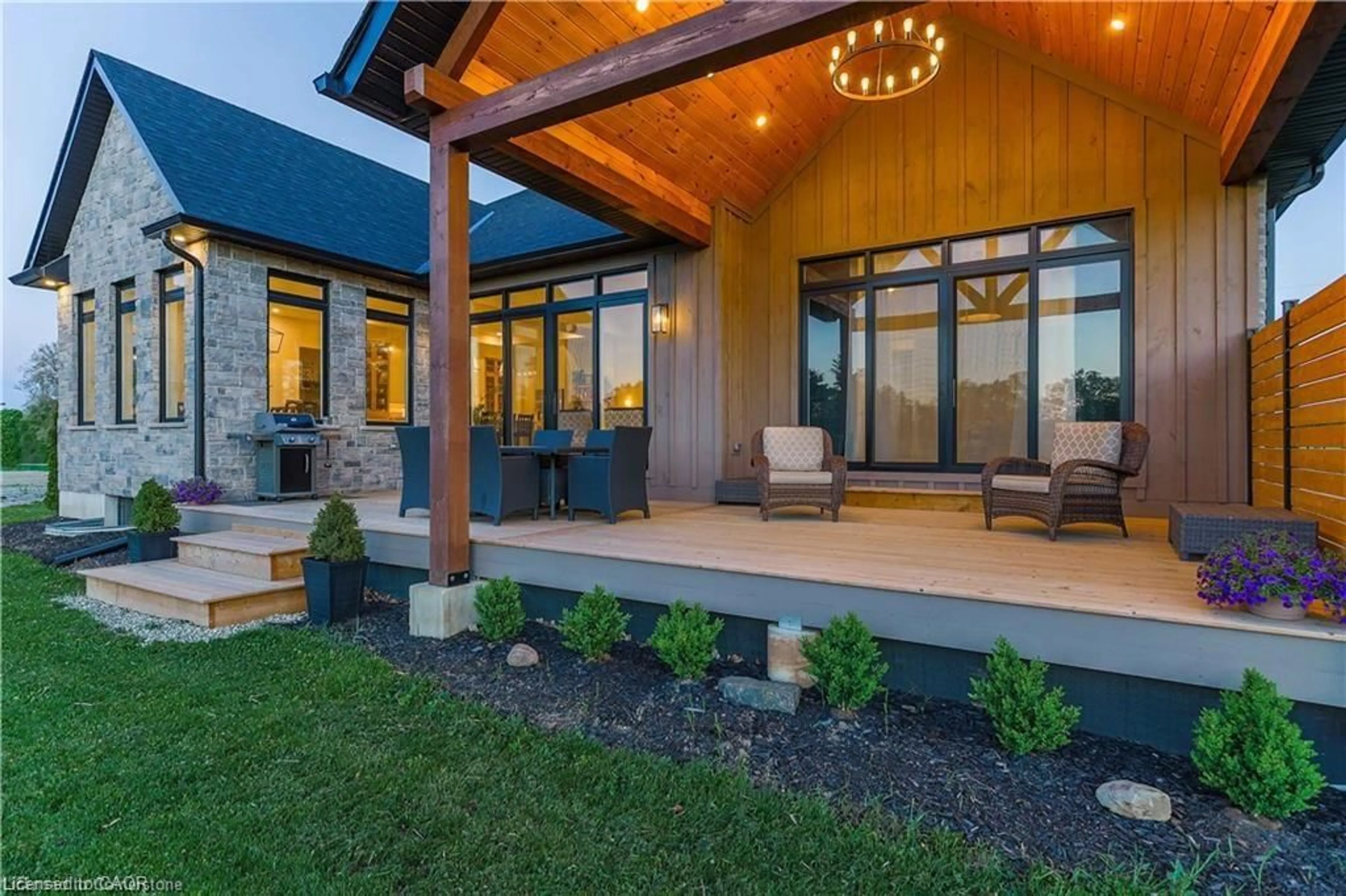 Patio, mountain view for 30 Sixth Concession Rd, Burford Ontario N3T 5L7