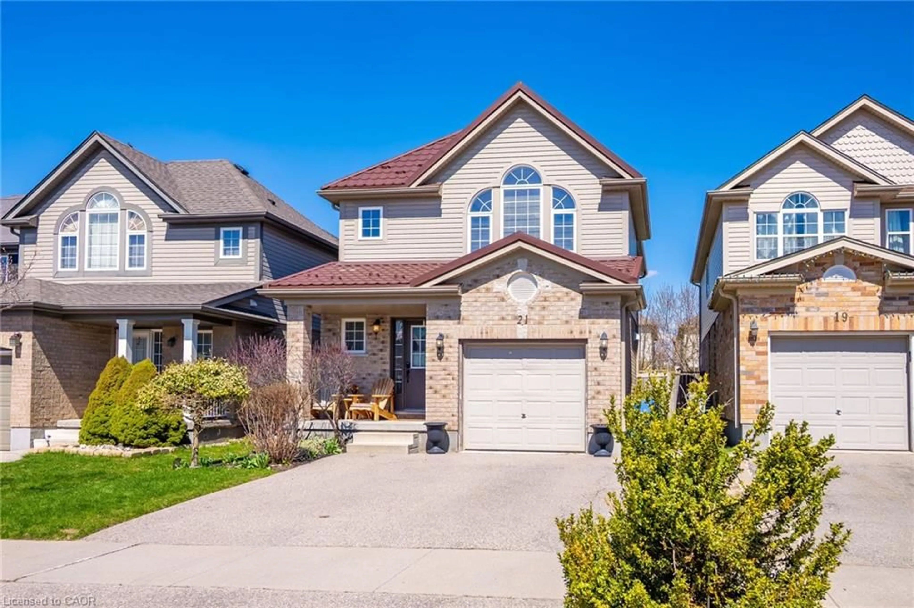 Home with brick exterior material, street for 21 Mullin Dr, Guelph Ontario N1E 0E1
