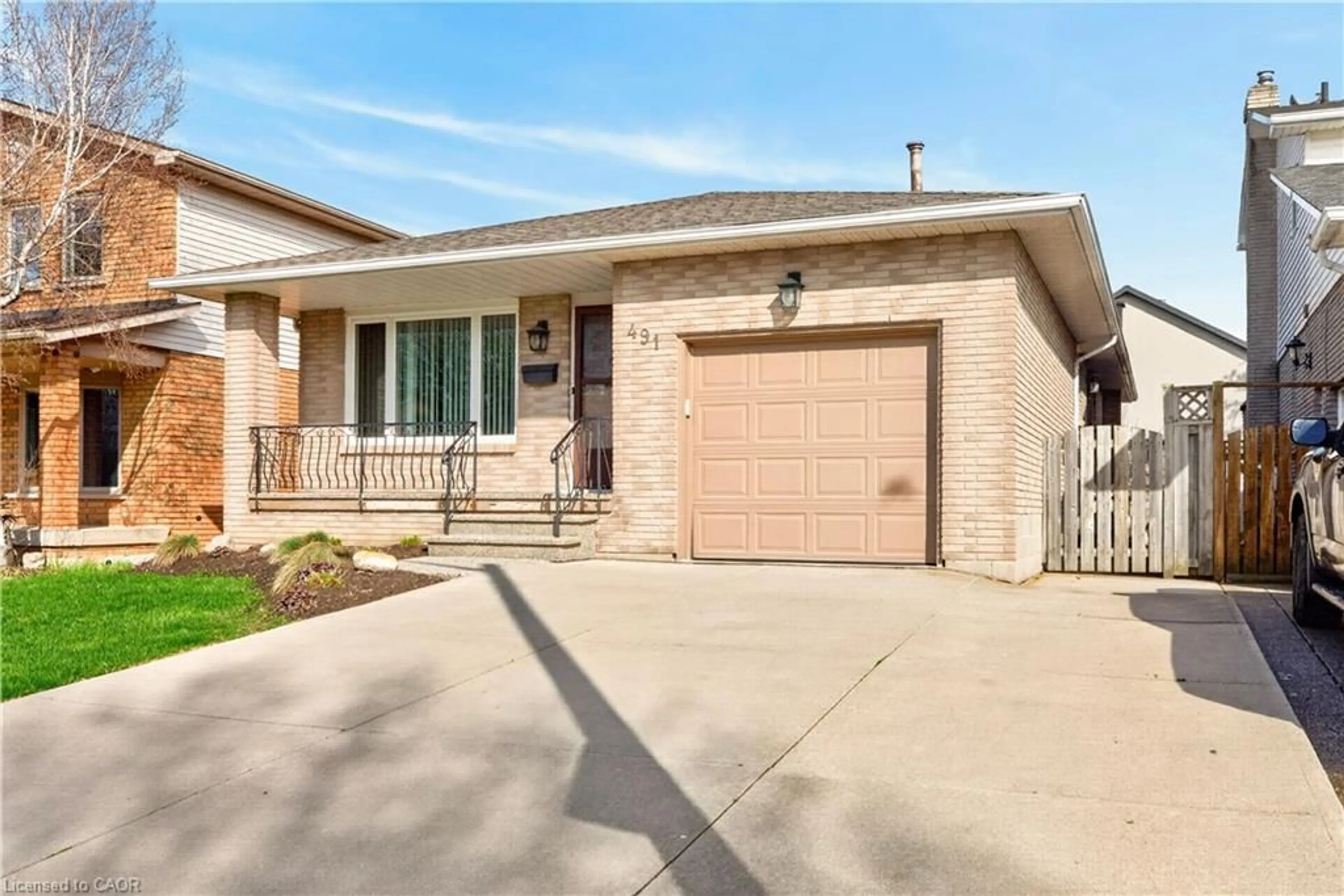 Home with brick exterior material, street for 491 Eaglewood Dr, Hamilton Ontario L8W 3J2