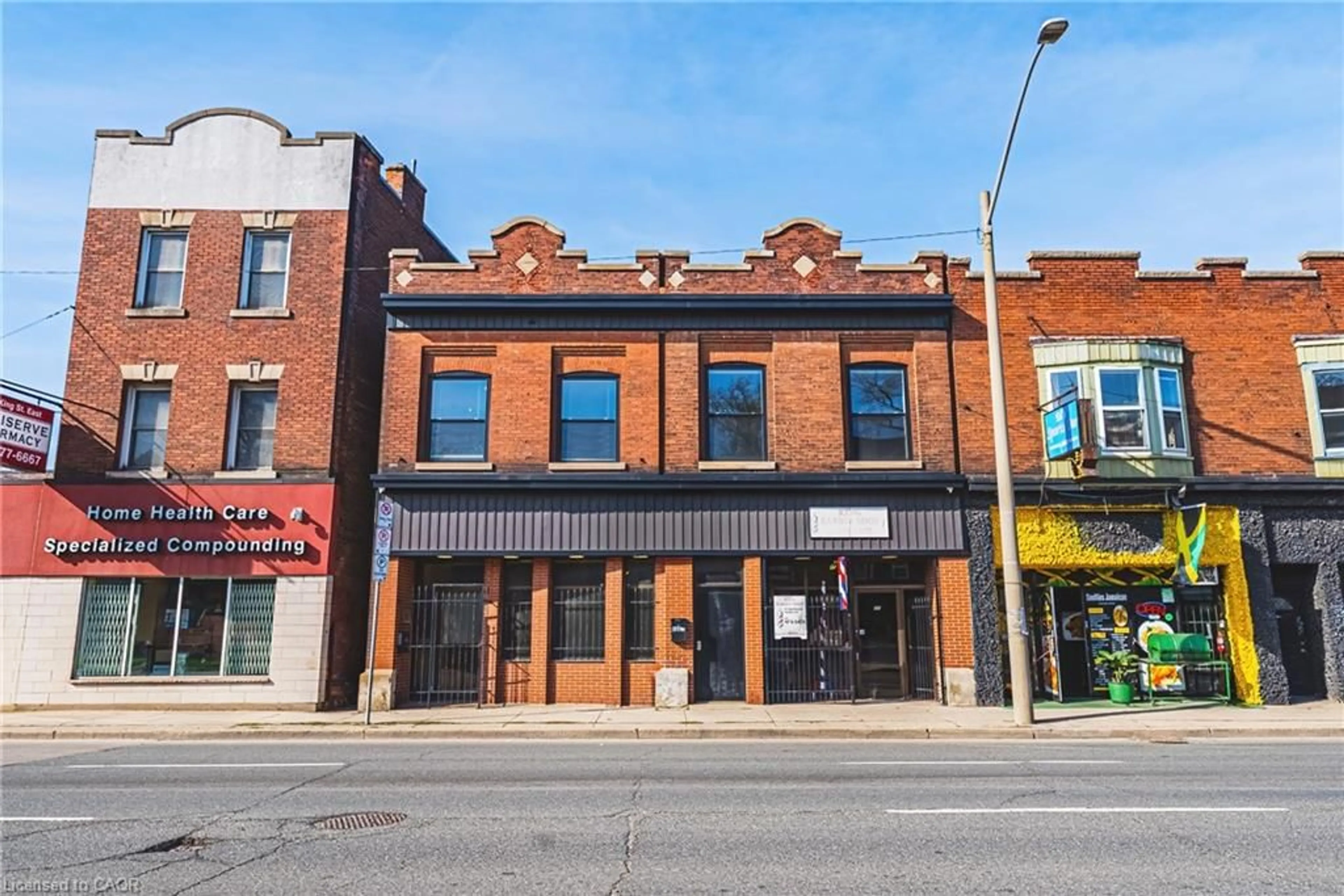 Home with brick exterior material, building for 593 & 595 King St, Hamilton Ontario L8N 1E4