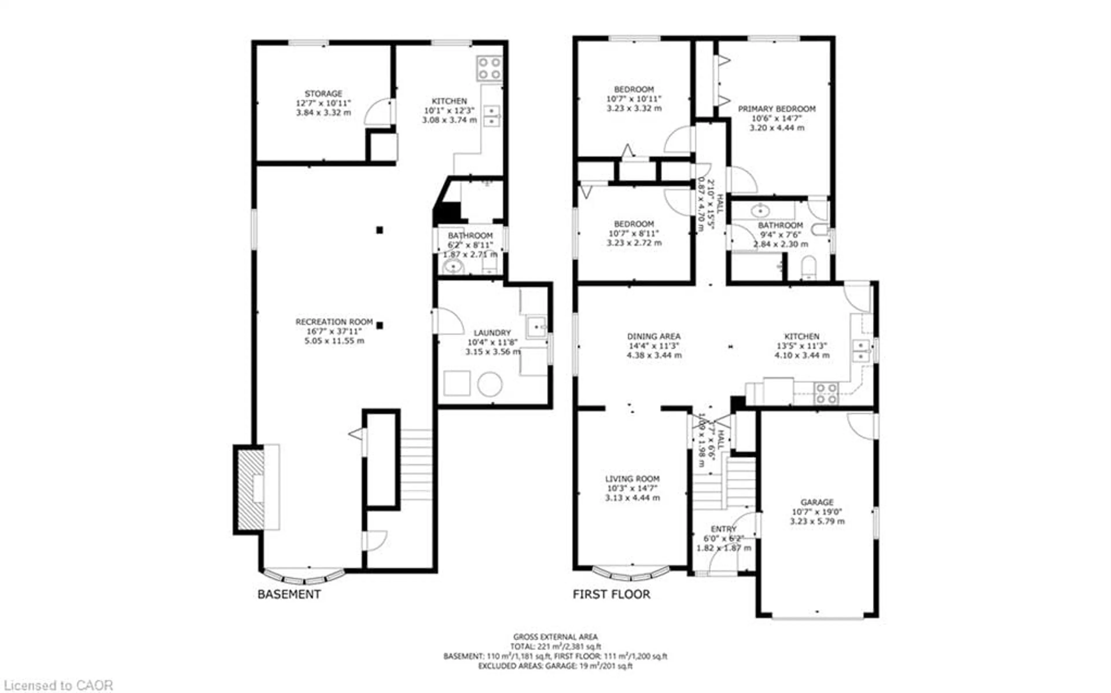 Floor plan for 117 Stonyburn Cres, Cambridge Ontario N1R 7X2