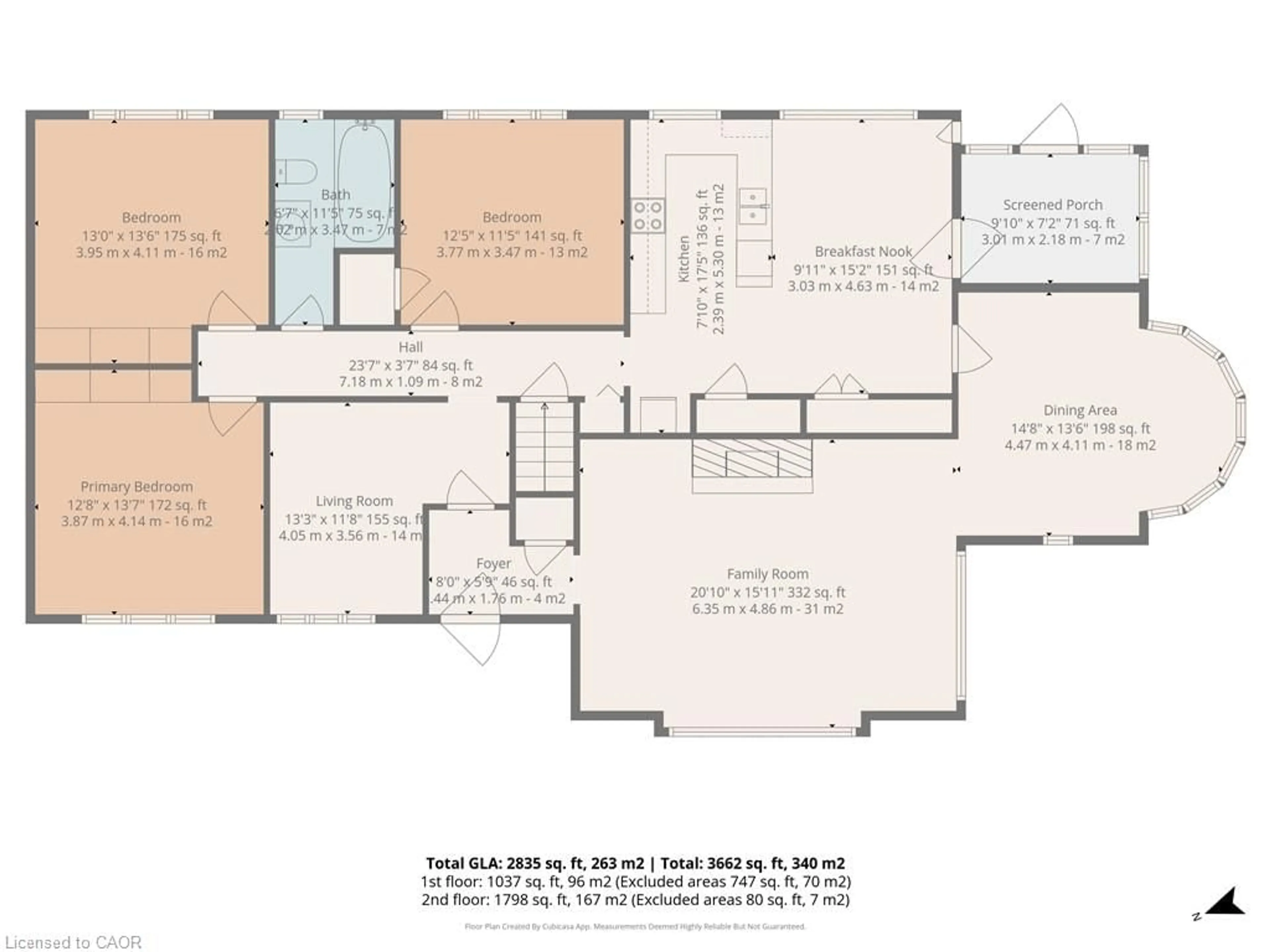 Floor plan for 599 Gage St, Delhi Ontario N4B 2G4