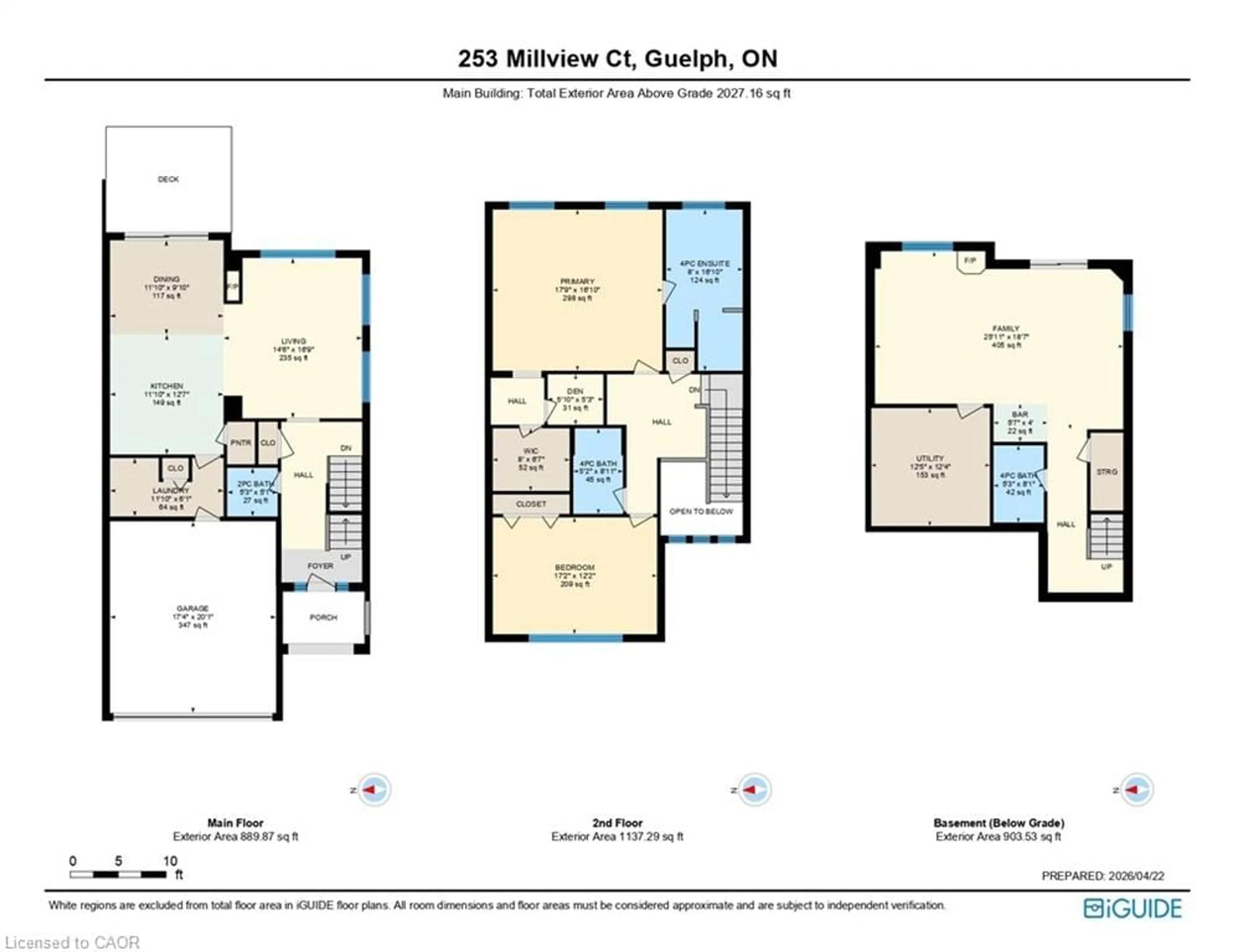 Floor plan for 253 Millview Crt, Rockwood Ontario N0B 2K0
