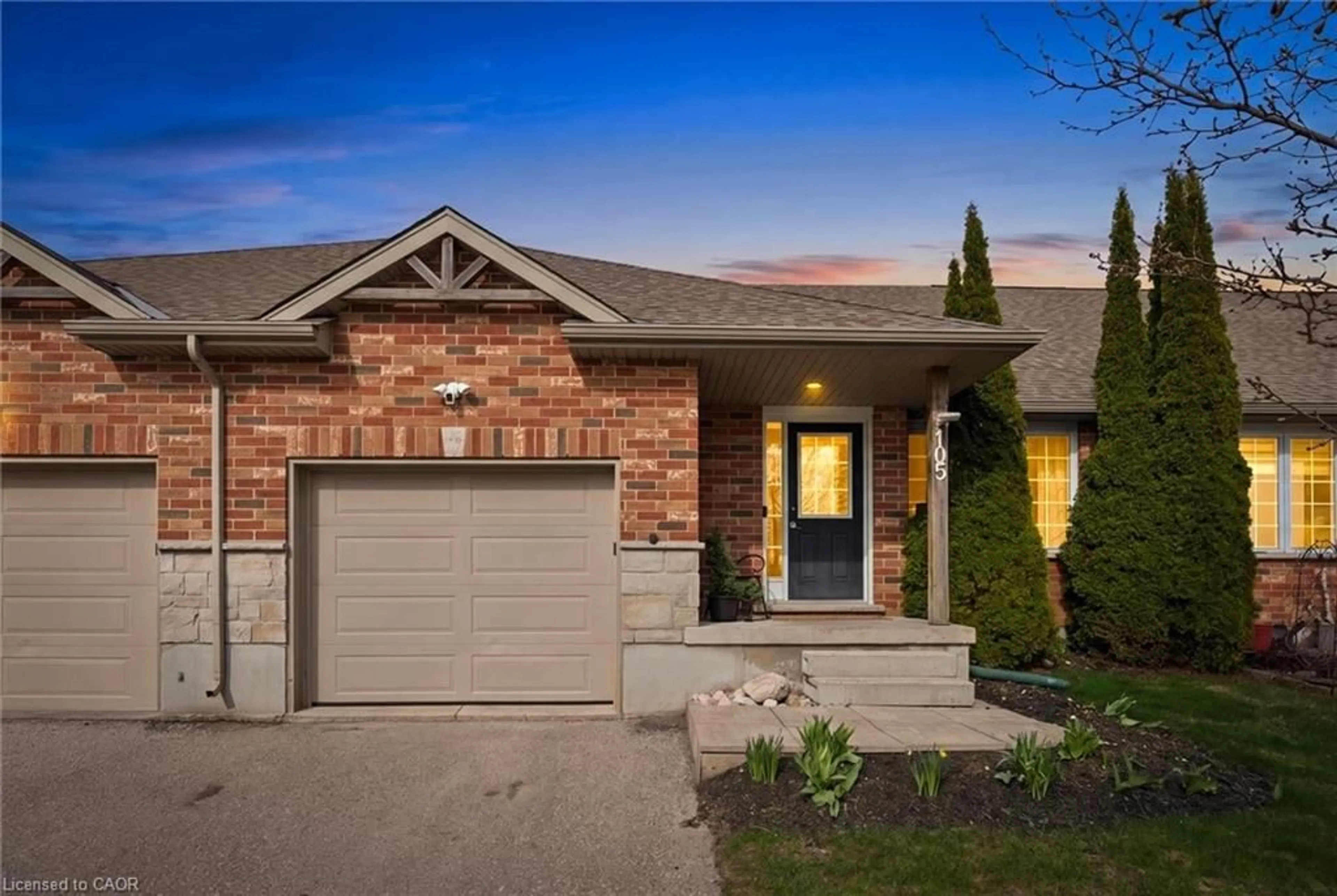 Home with brick exterior material, street for 105 Spencer Dr, Elora Ontario N0B 1S0