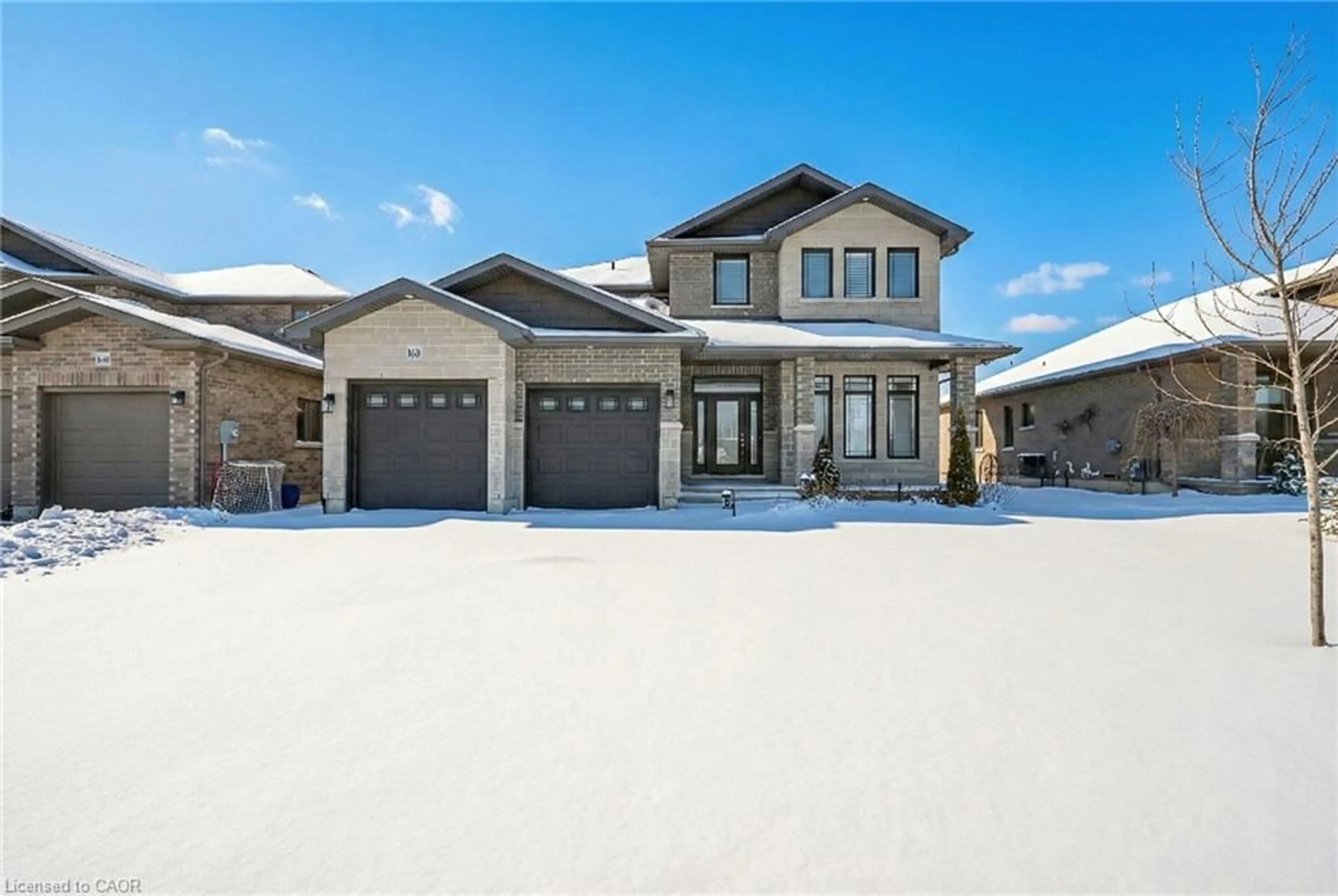 Home with vinyl exterior material, street for 158 Cherrywood Pky, Napanee Ontario K7R 0E2