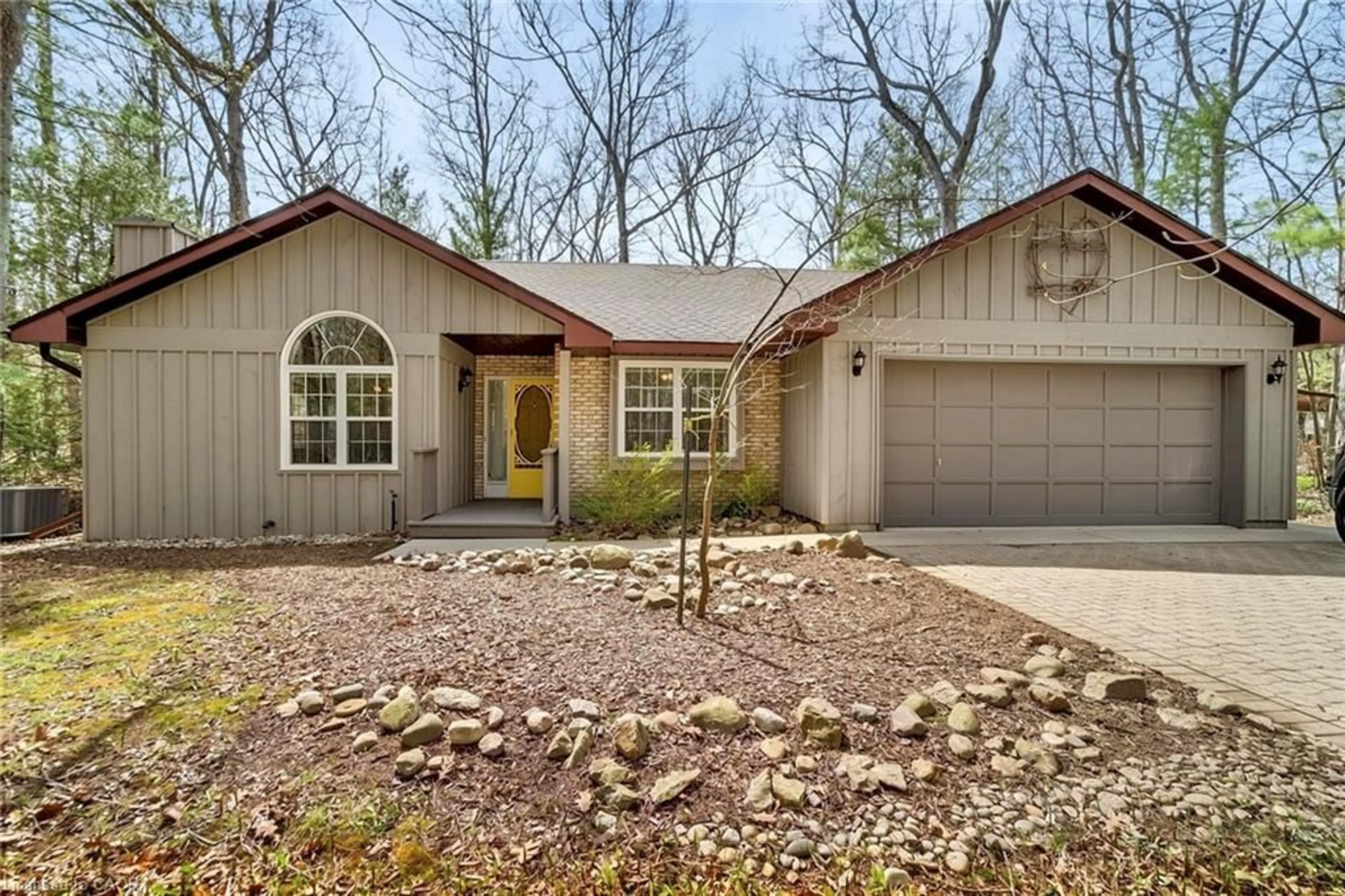 Home with brick exterior material, street for 10325 Grand Oaks Dr, Grand Bend Ontario N0M 1T0