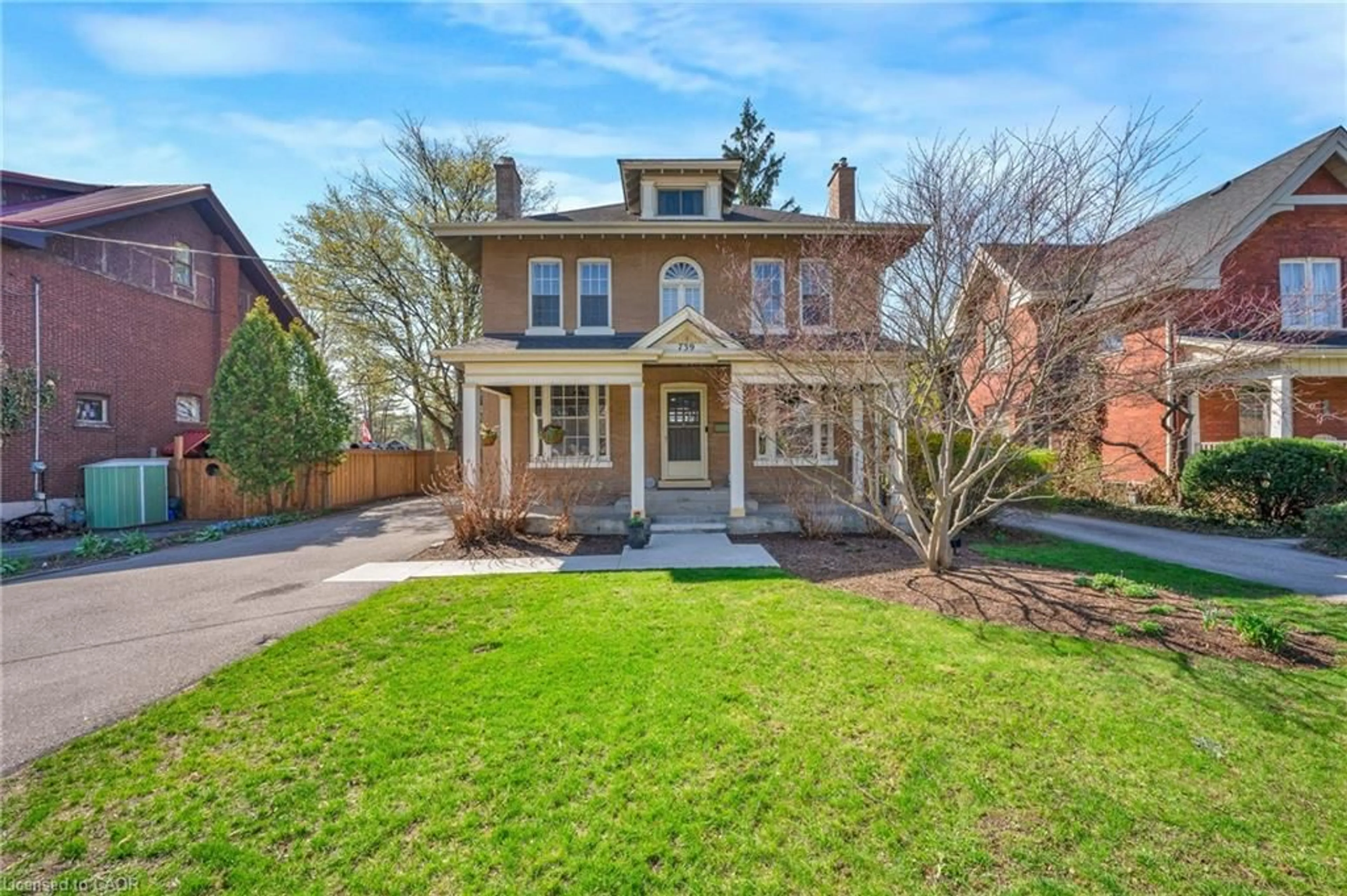 Home with brick exterior material, street for 739 Colborne St, Brantford Ontario N3S 3R9