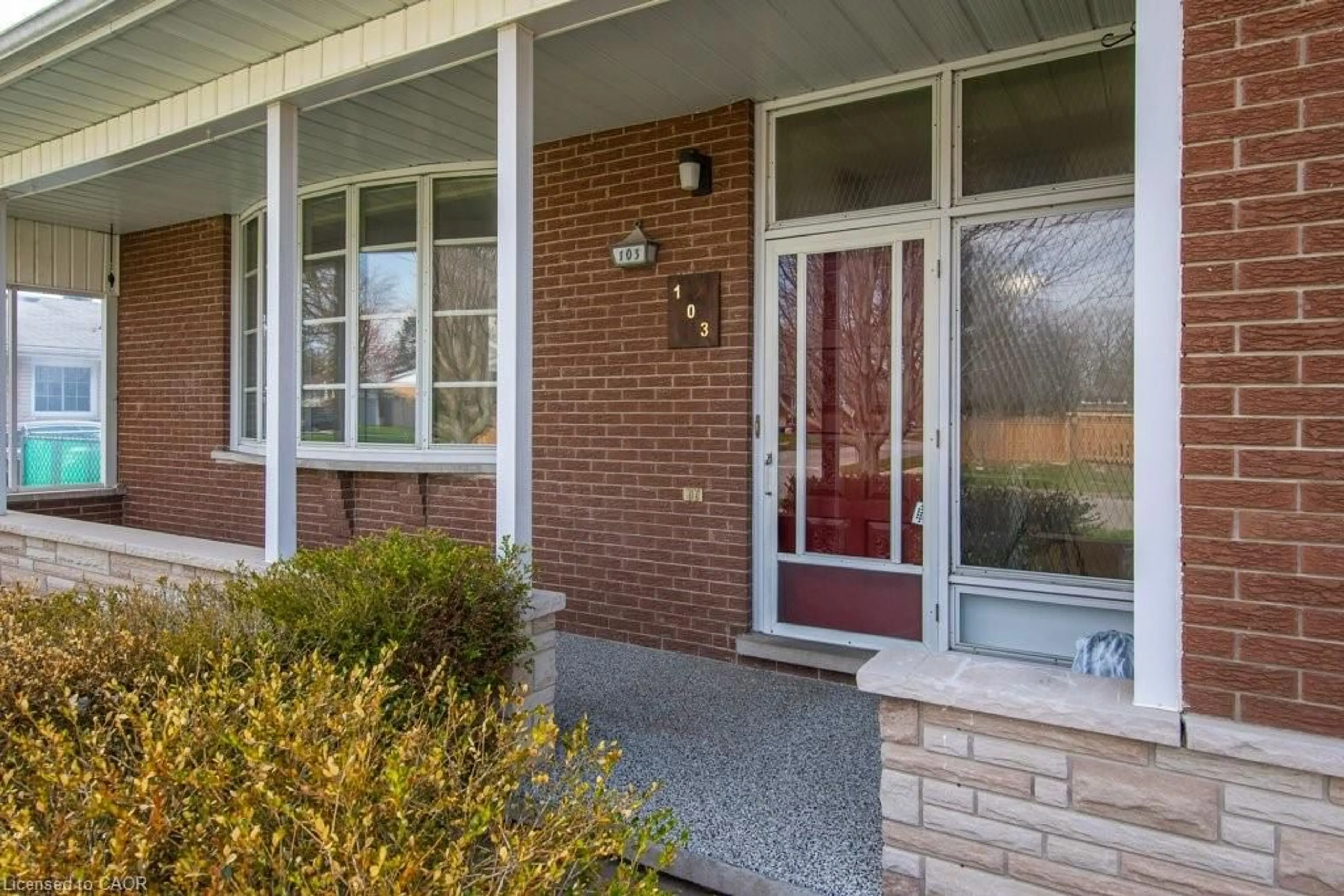 Home with brick exterior material, street for 103 Queenston Dr, Kitchener Ontario N2B 2V2