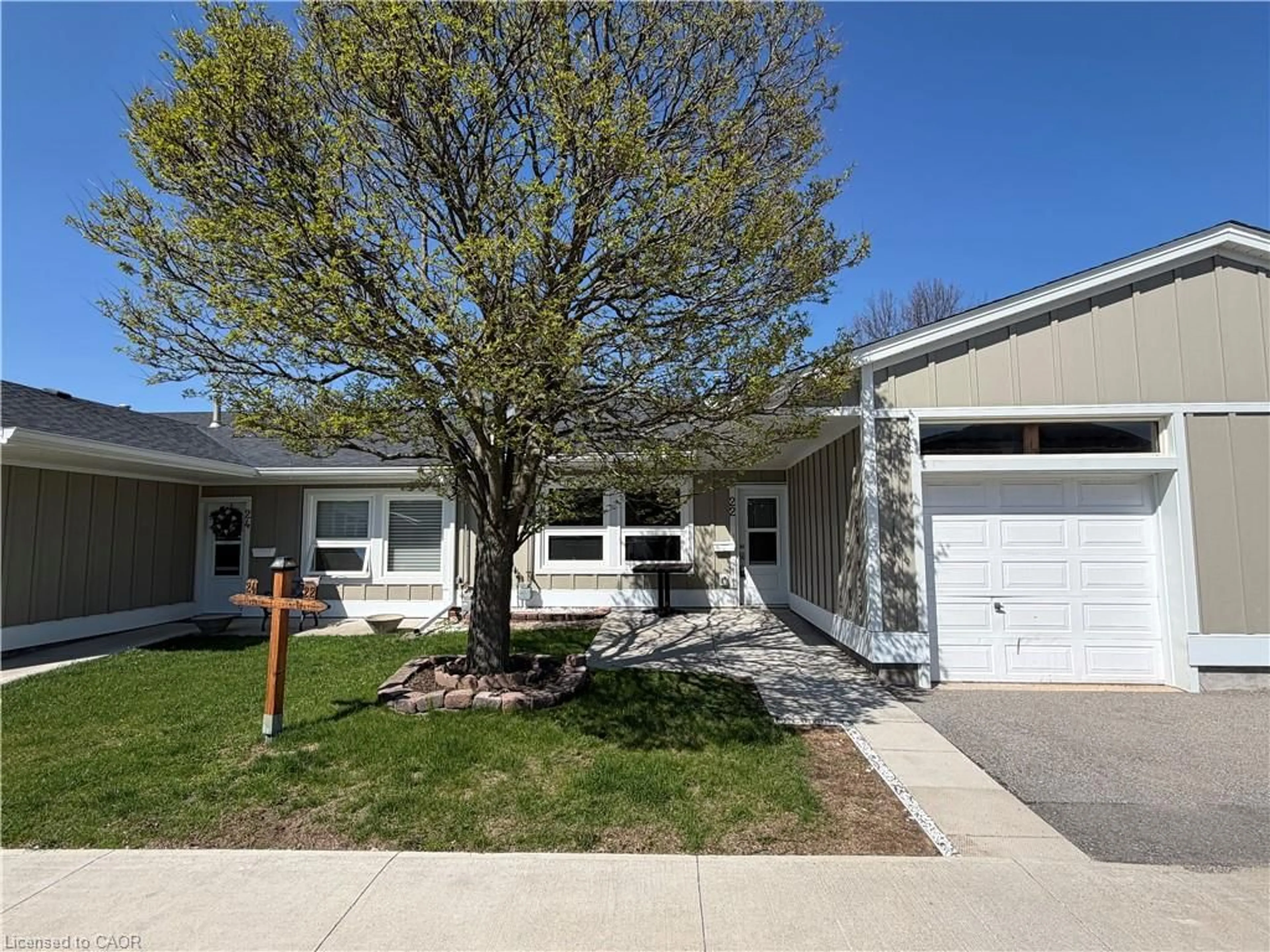 Home with vinyl exterior material, street for 22 Bishop Tonnos Way, Hamilton Ontario L9B 2L7