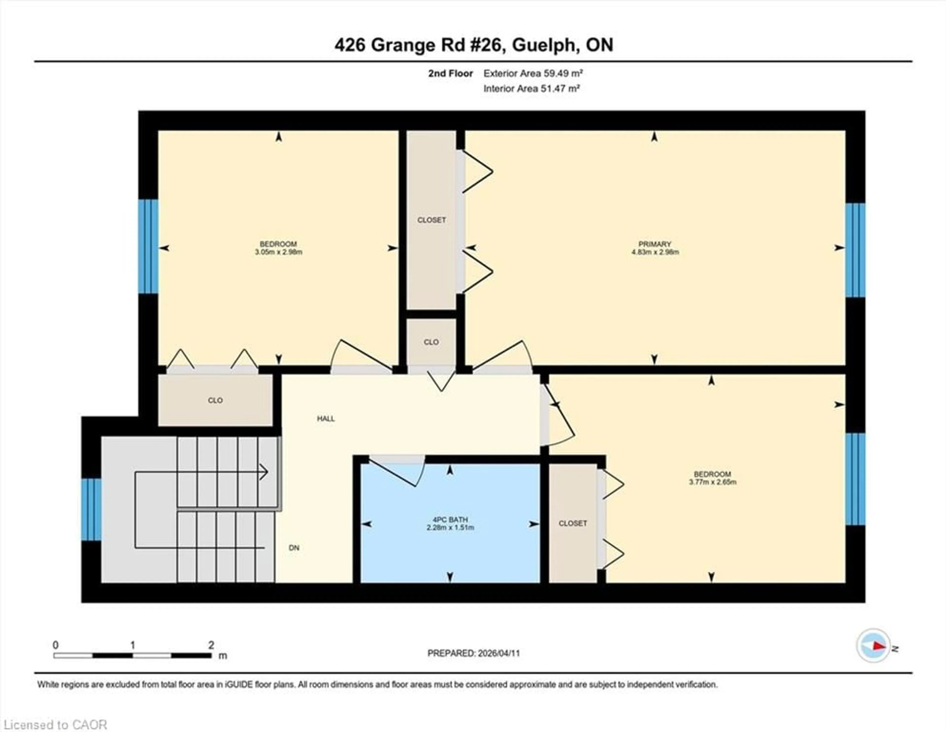 Floor plan for 426 Grange Rd #26, Guelph Ontario N1E 7E4