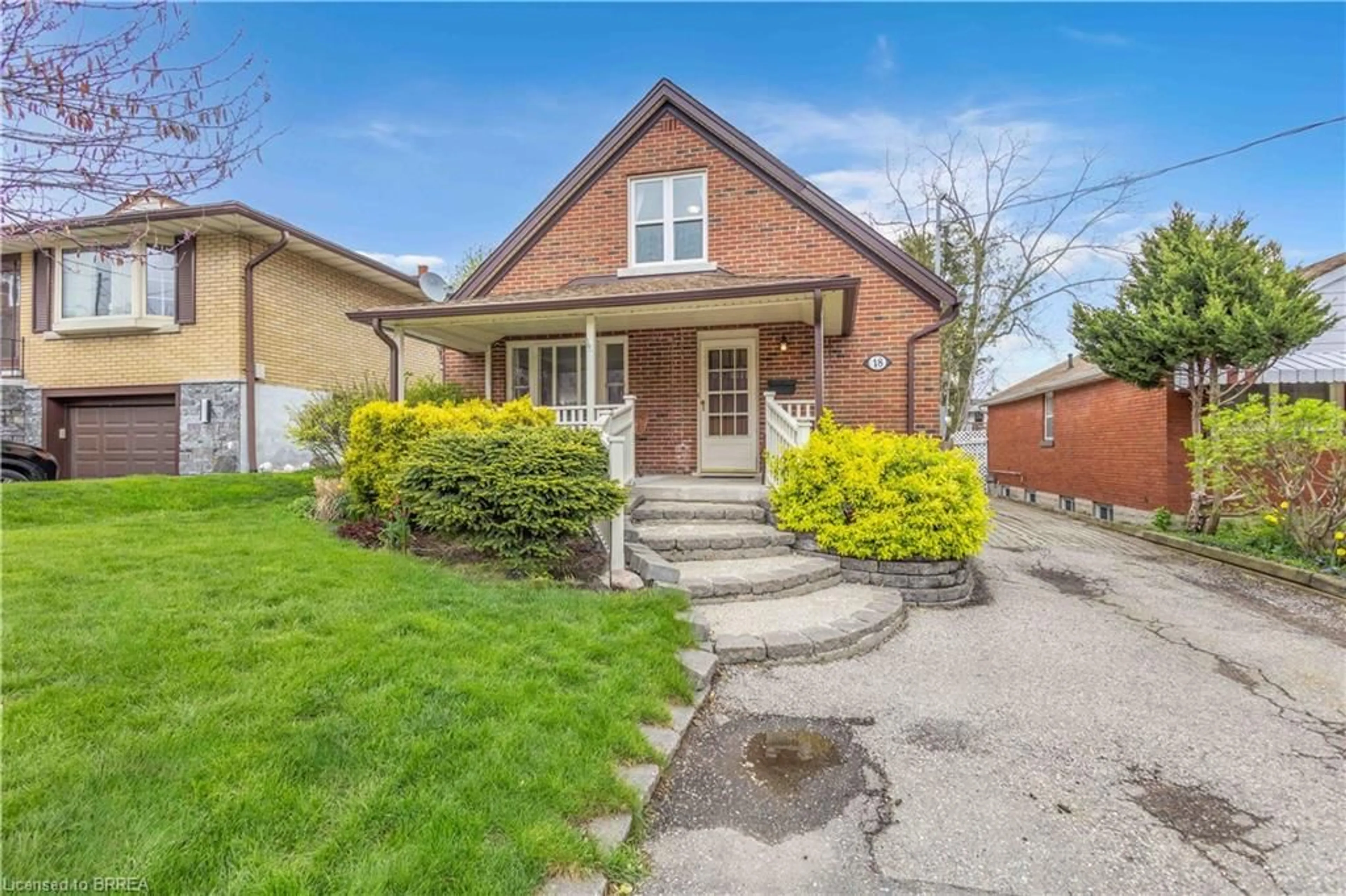 Home with brick exterior material, street for 18 South Dr, Kitchener Ontario N2M 4B5