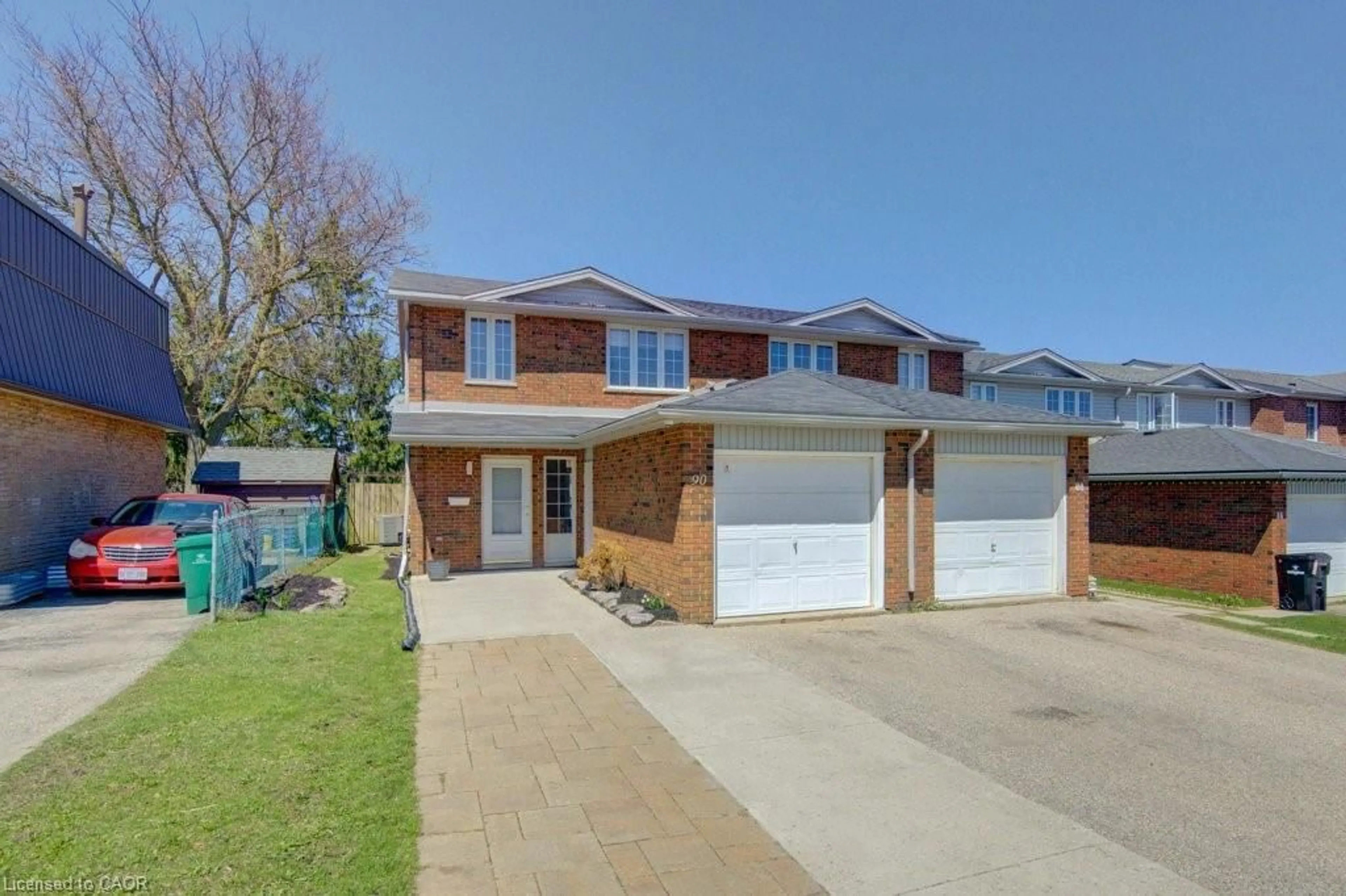 Home with brick exterior material, street for 90 Ralgreen Cres, Kitchener Ontario N2M 1T9