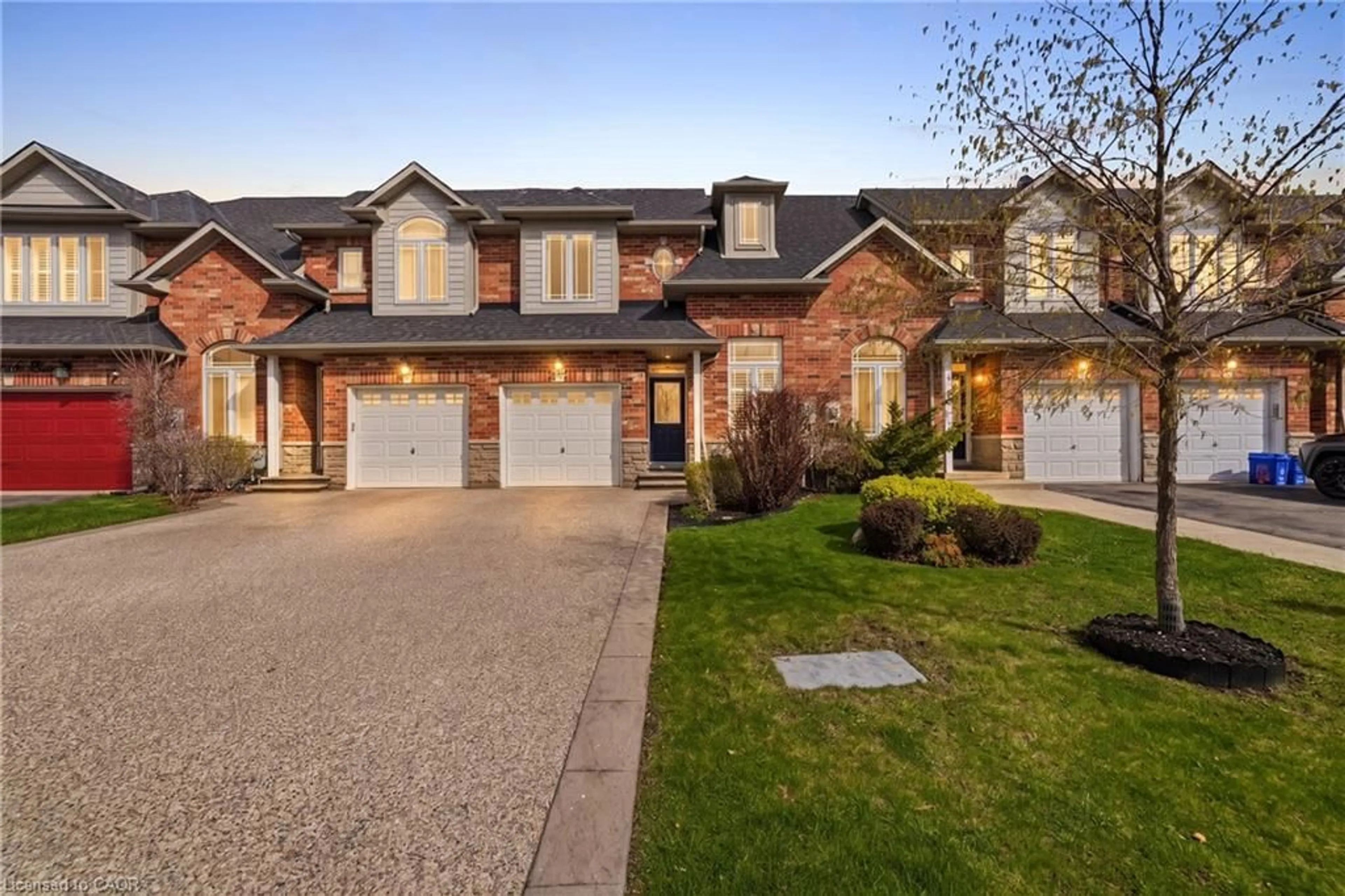 Home with brick exterior material, street for 92 Benziger Lane, Stoney Creek Ontario L8E 6G5