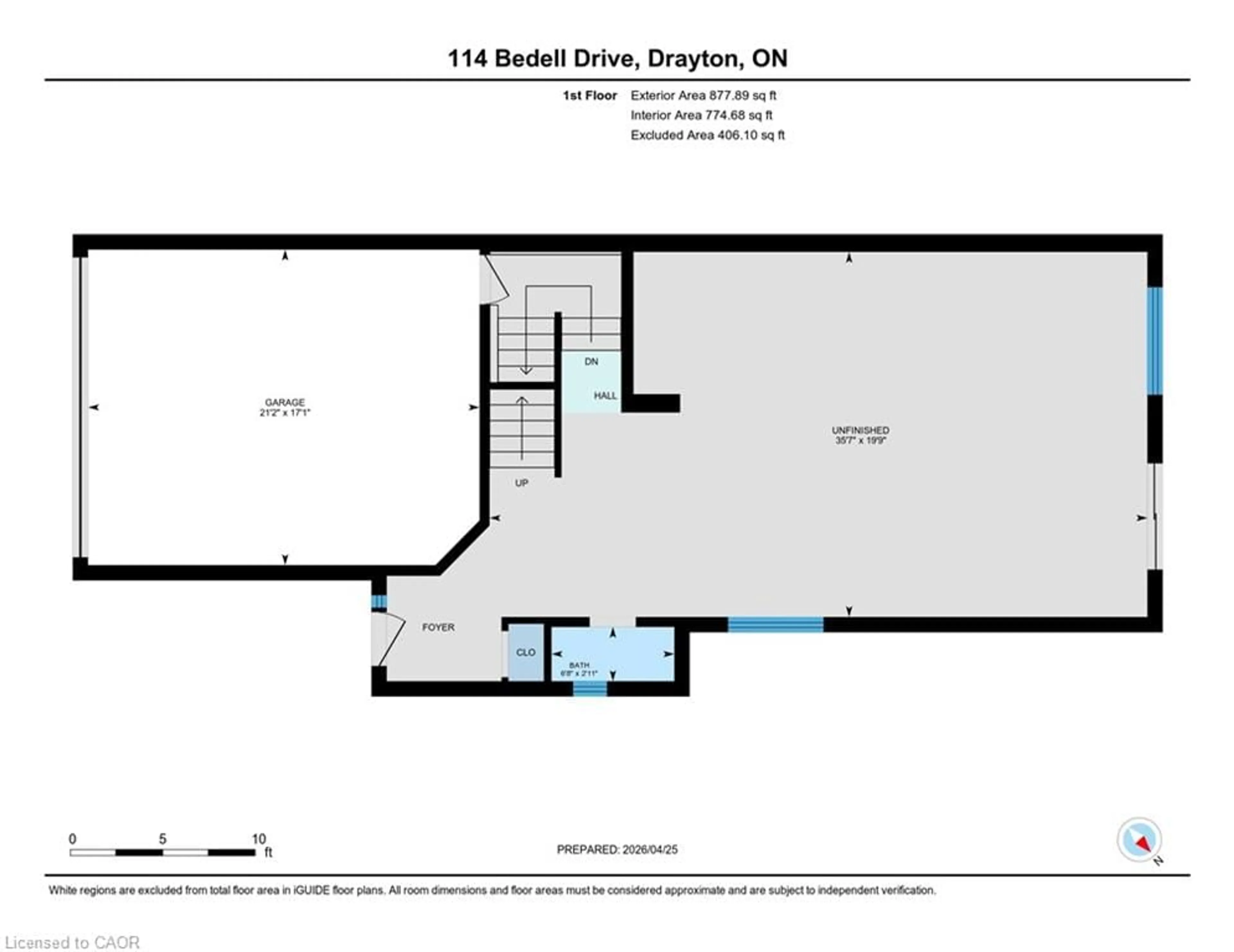 Floor plan for 114 Bedell Dr, Mapleton Ontario N0G 1P0