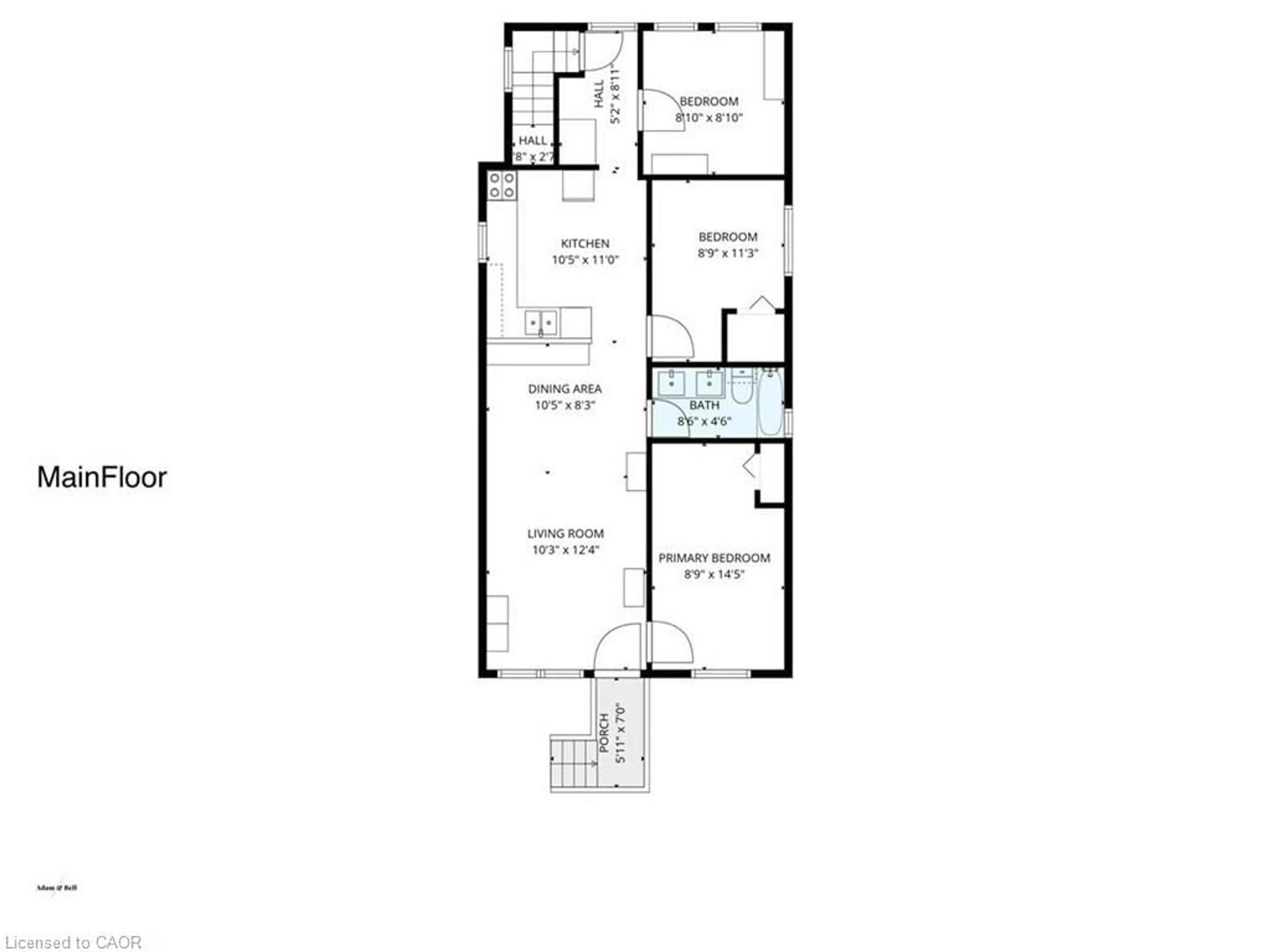 Floor plan for 29 Wexford Ave, Hamilton Ontario L8H 4M2
