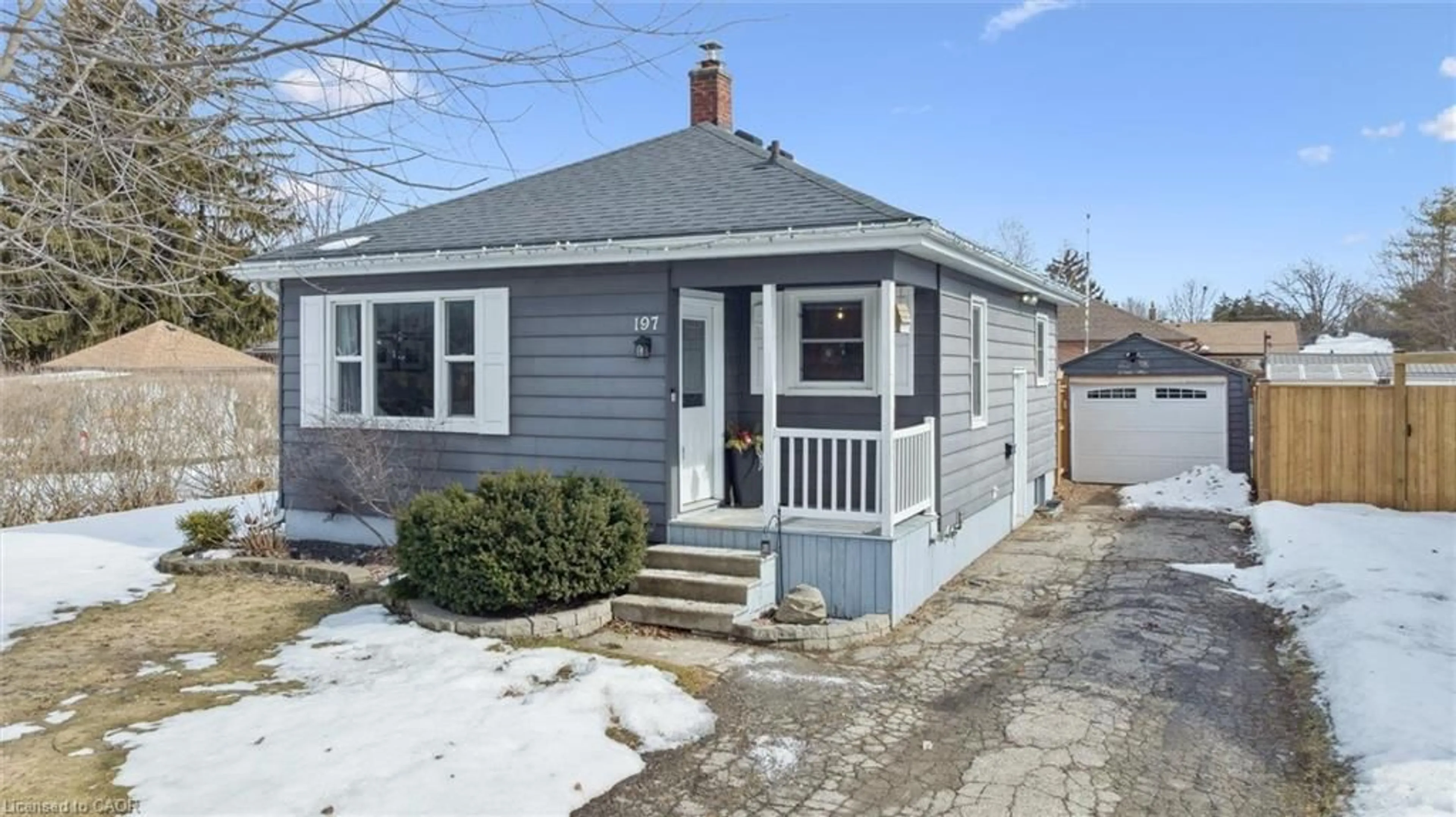 Home with vinyl exterior material, street for 197 Butler St, Woodstock Ontario N4S 3A8