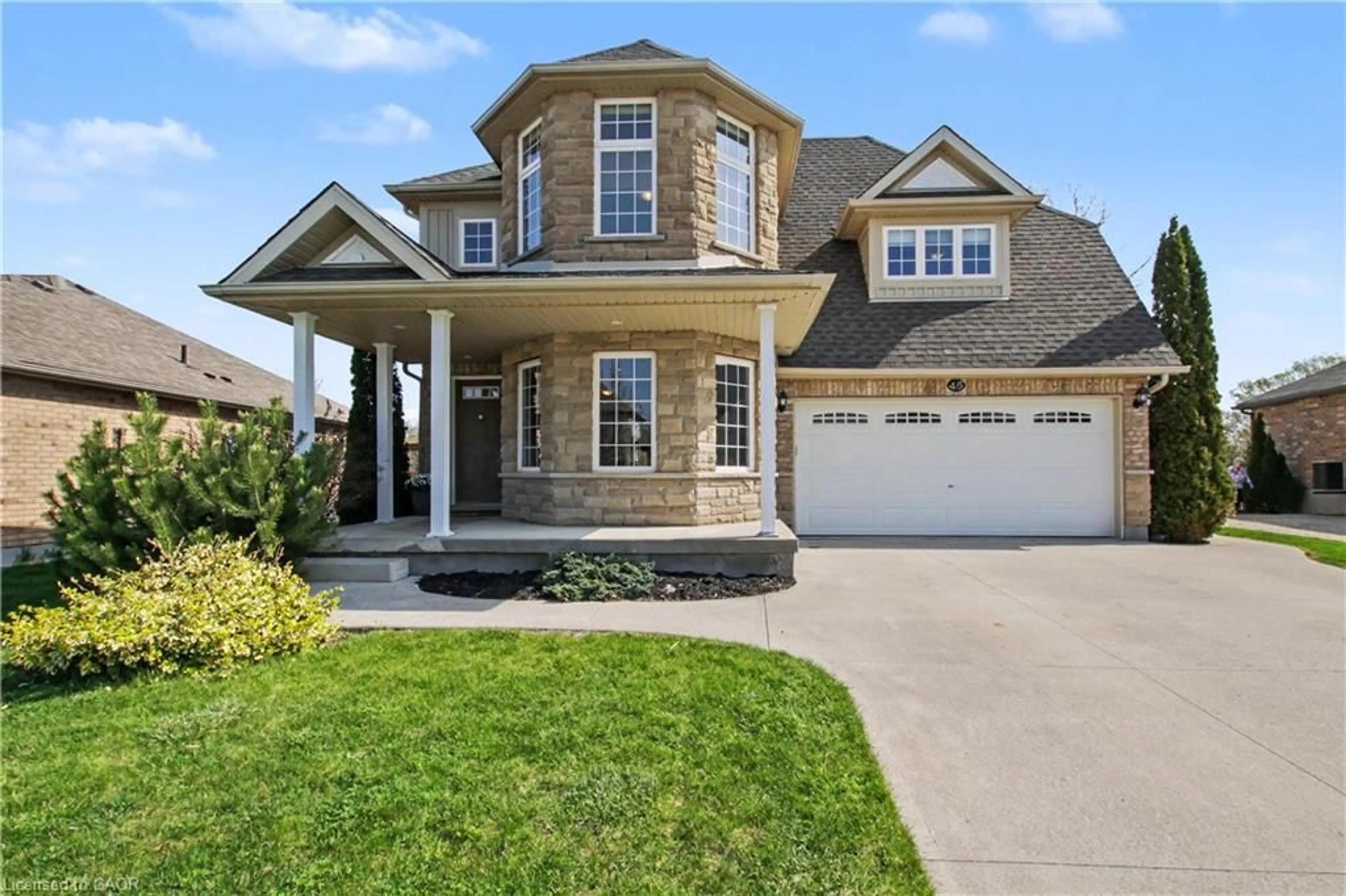 Home with brick exterior material, street for 45 Liebler St, Tavistock Ontario N0B 2R0