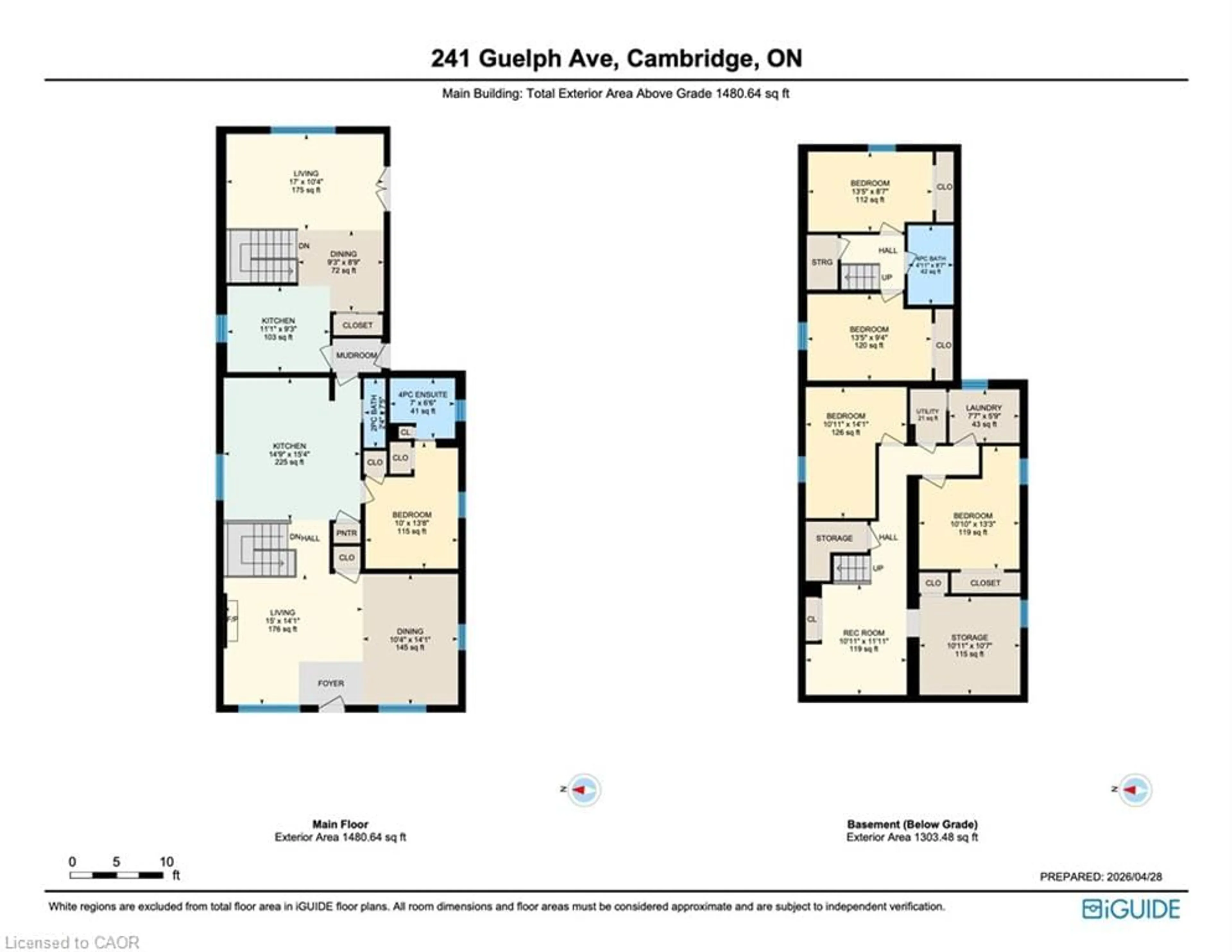 Floor plan for 241 Guelph Ave, Cambridge Ontario N3C 1A9
