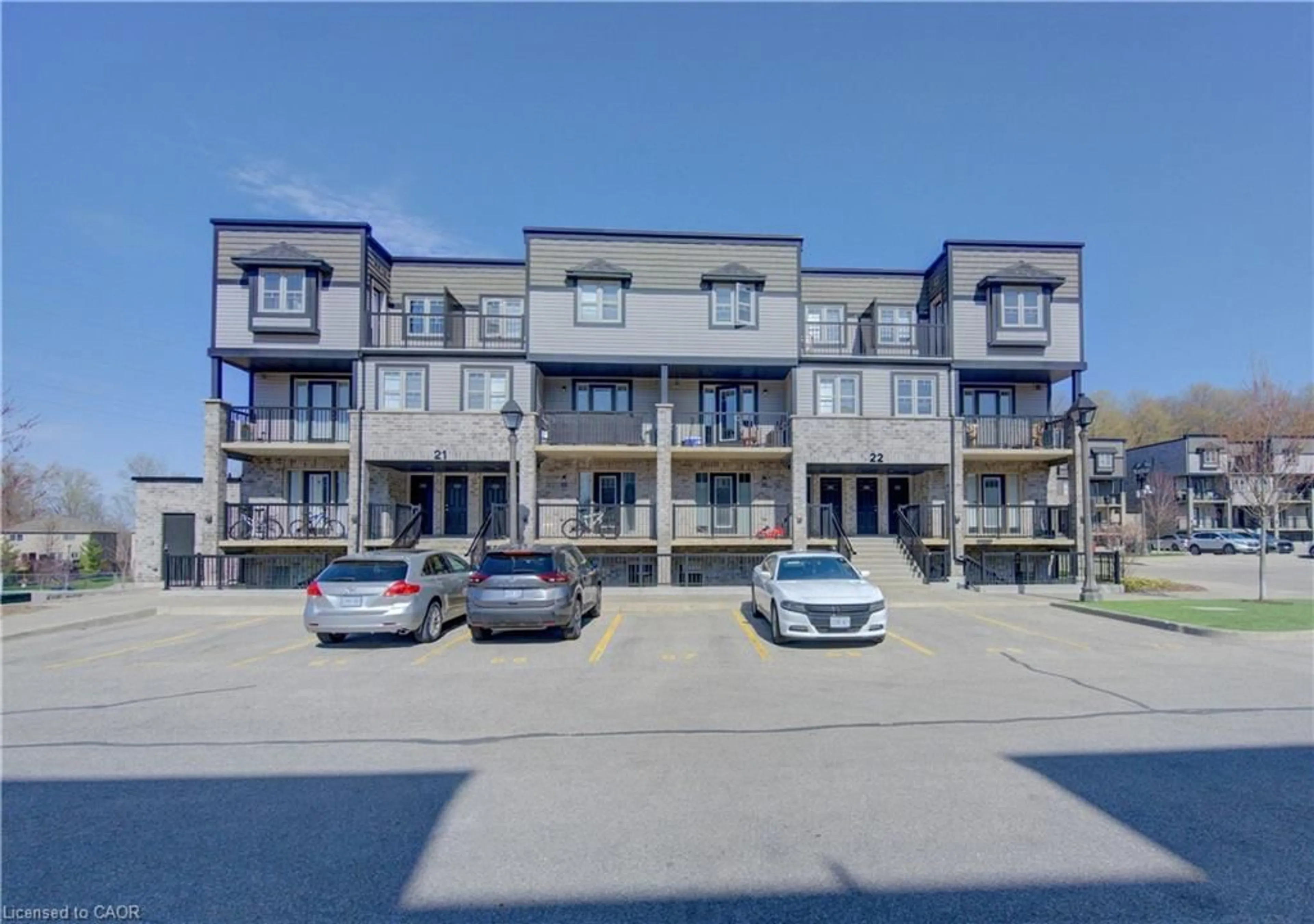A pic from outside/outdoor area/front of a property/back of a property/a pic from drone, street for 1989 Ottawa St #21H, Kitchener Ontario N2E 0G7