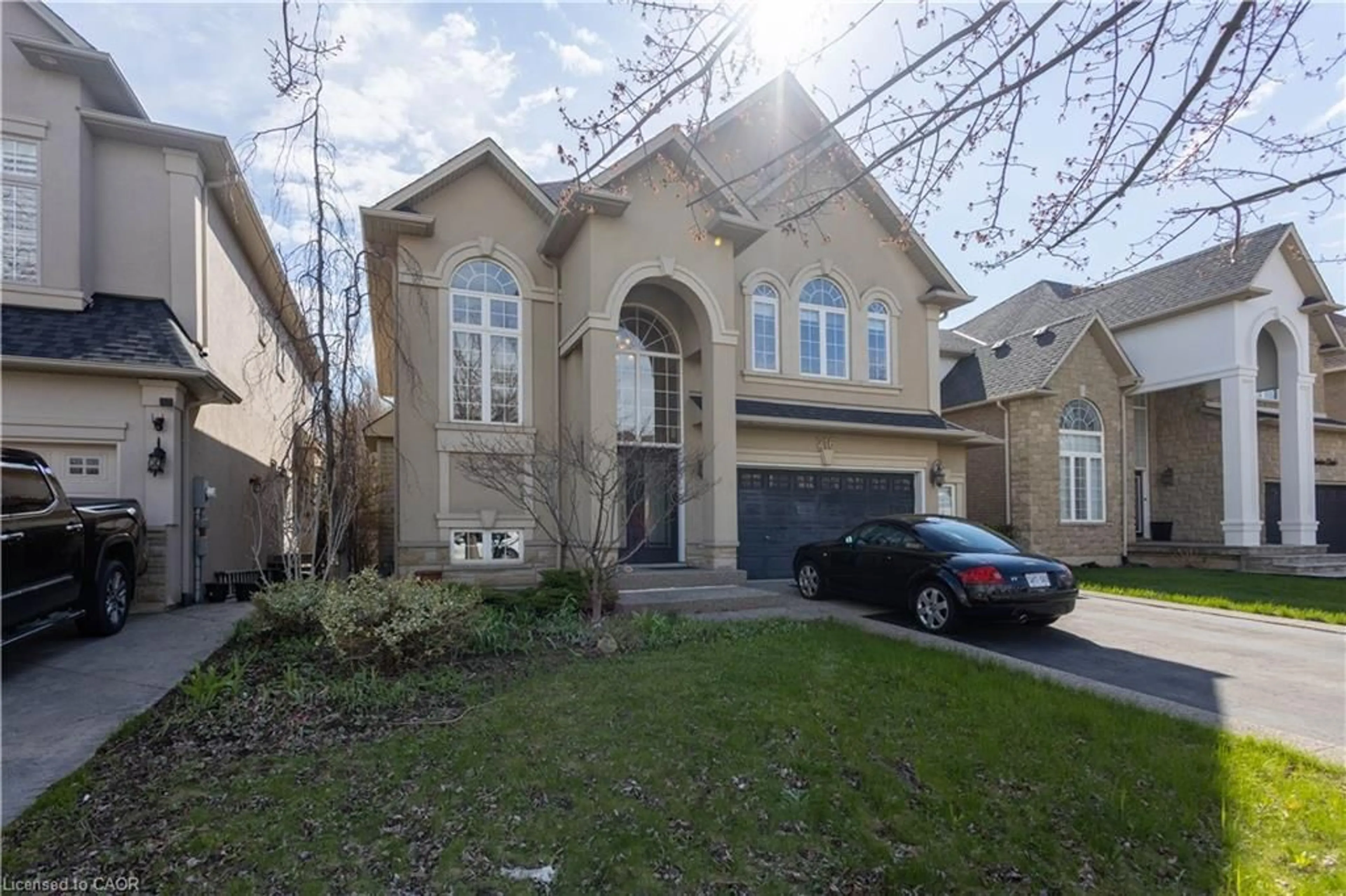 Home with brick exterior material, street for 216 Diiorio Cir, Ancaster Ontario L9K 1T1