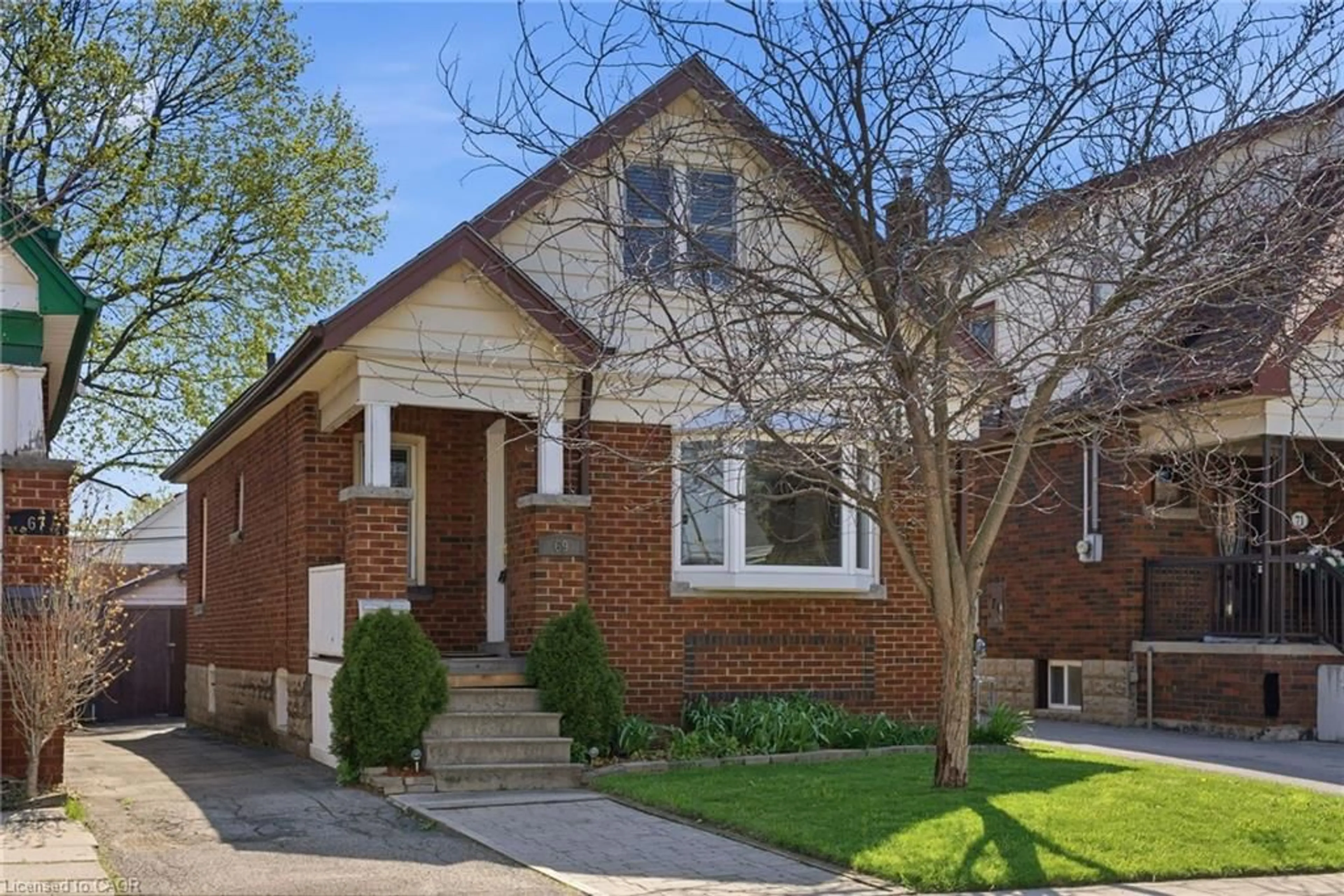 Home with brick exterior material, street for 69 Houghton Ave, Hamilton Ontario L8K 2M9