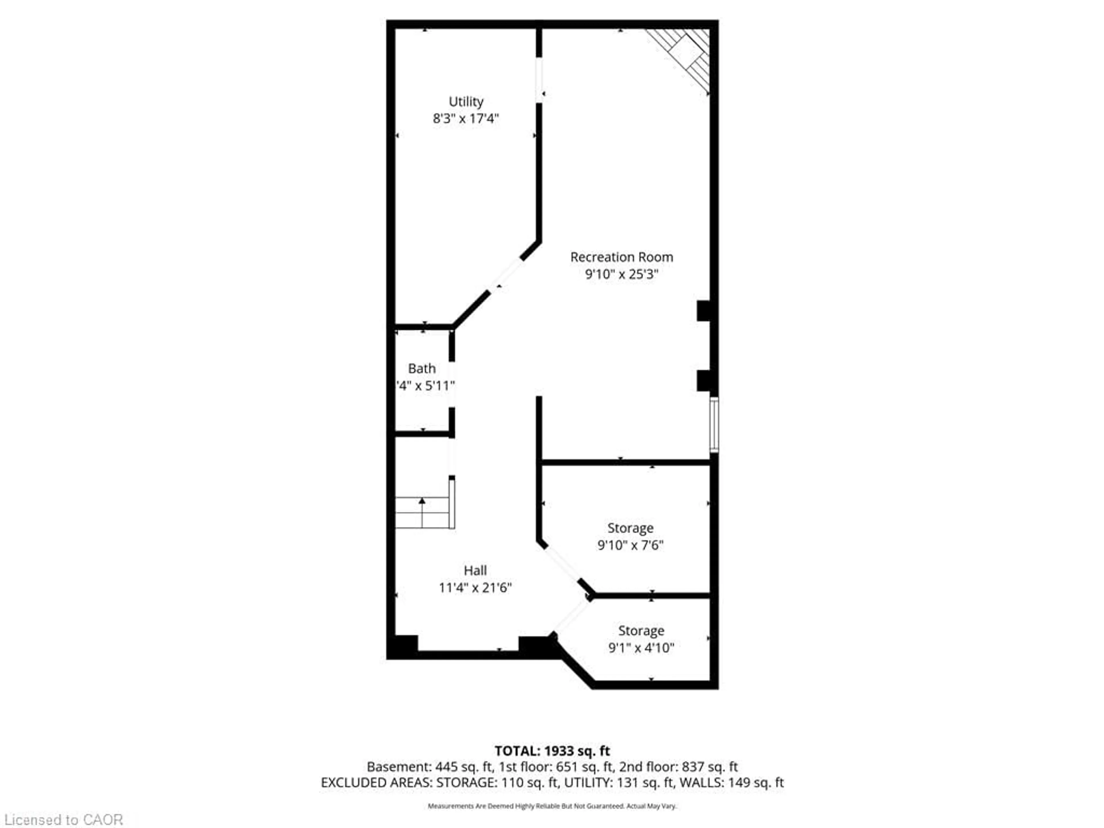 Floor plan for 31 Wakefield Lane, Waterdown Ontario L8B 0M7