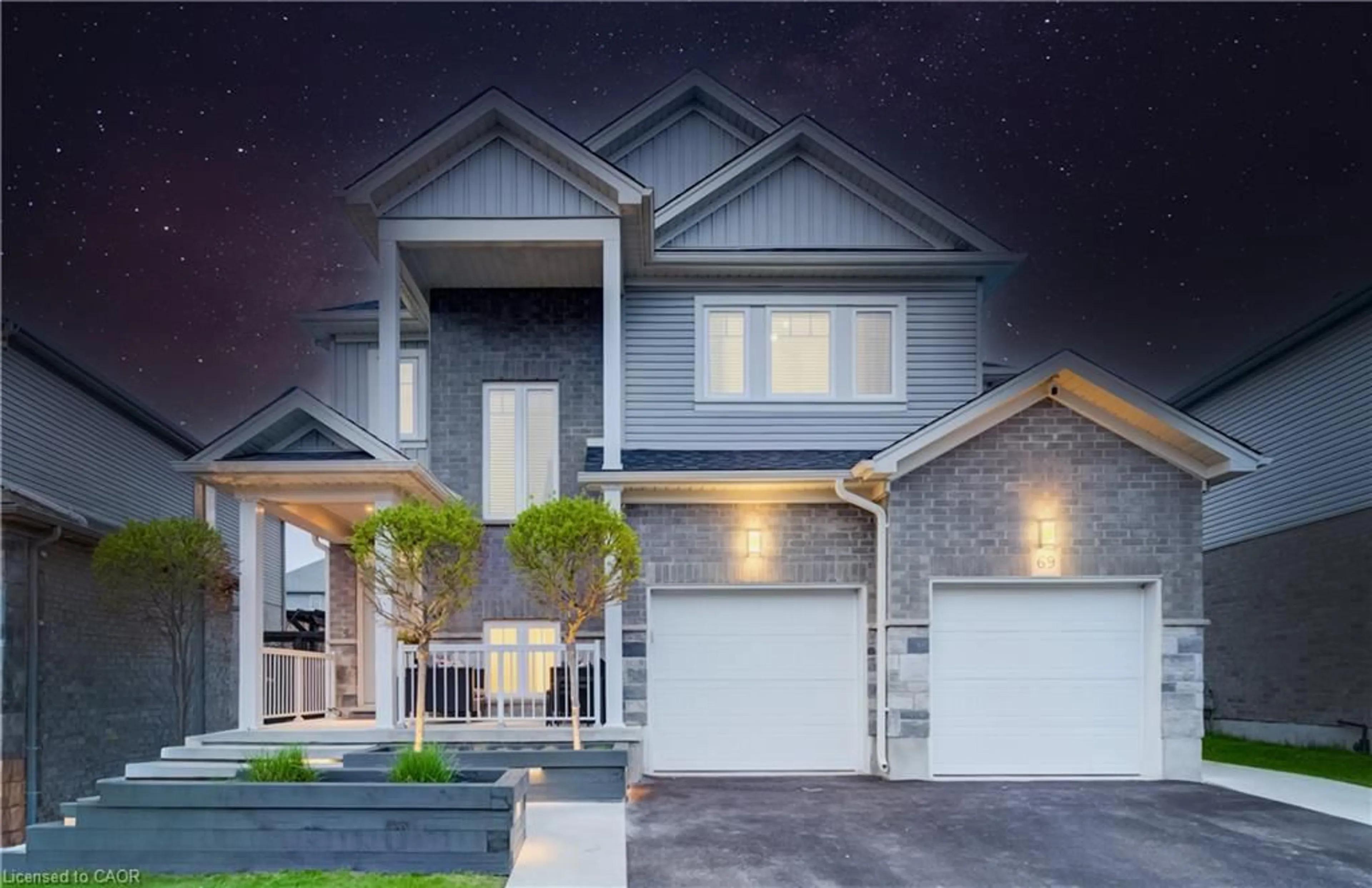 Home with vinyl exterior material, street for 69 Theodore Schuler Blvd, New Hamburg Ontario N3A 0B9