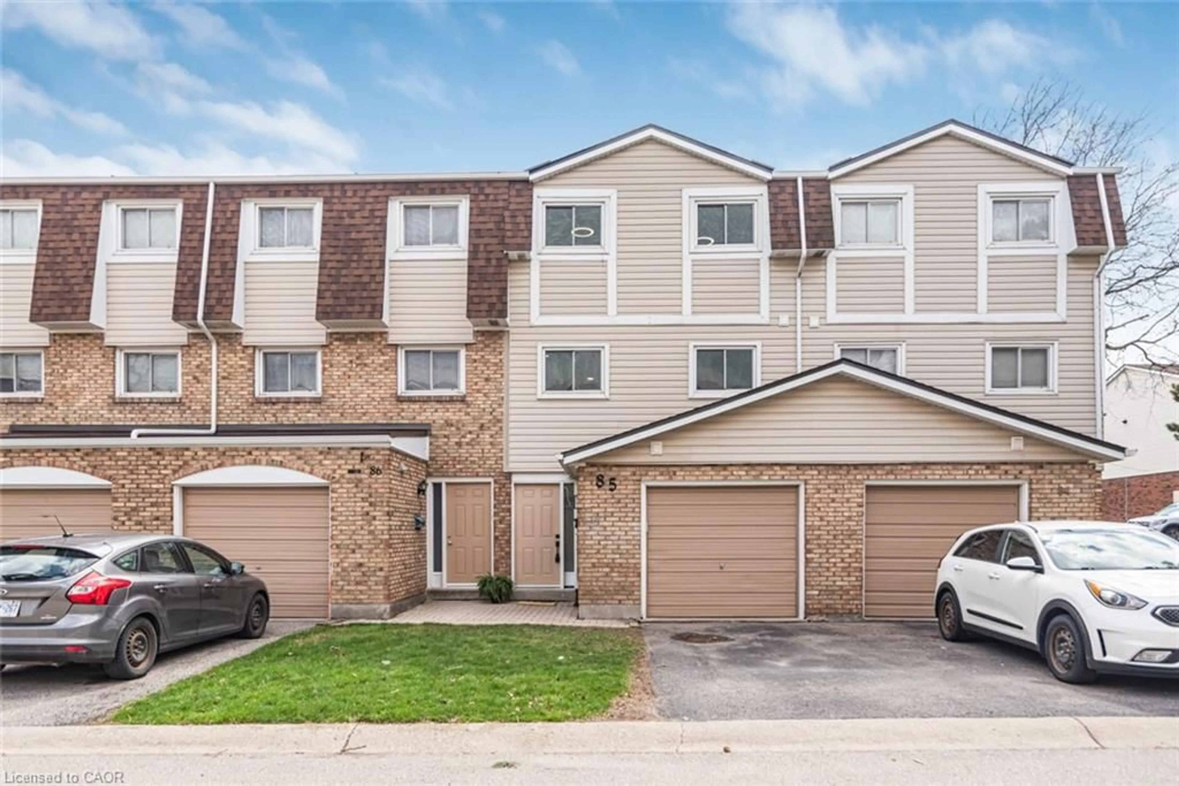 A pic from outside/outdoor area/front of a property/back of a property/a pic from drone, street for 11 Harrisford St #85, Hamilton Ontario L8K 6L7