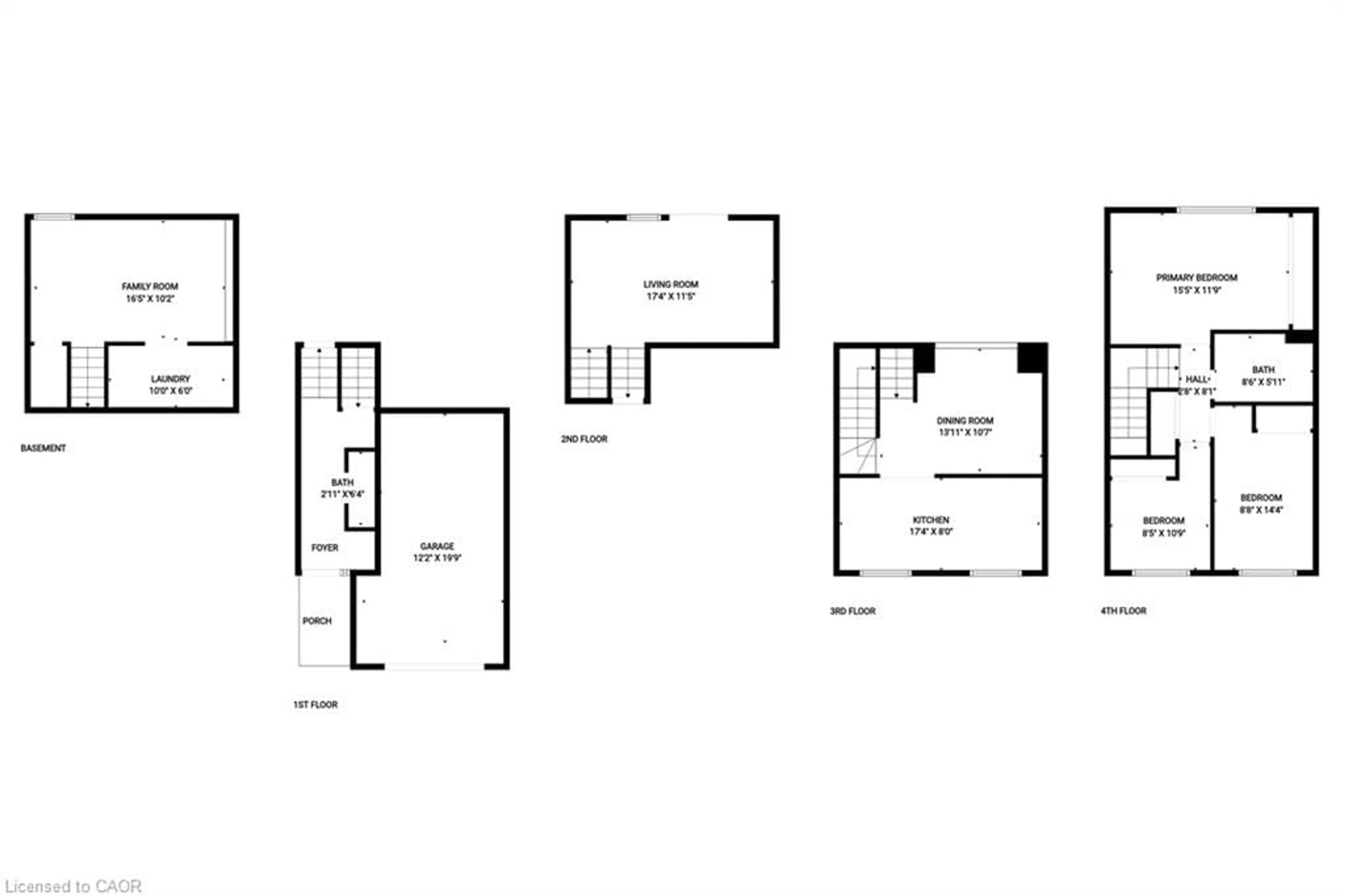 Floor plan for 11 Harrisford St #85, Hamilton Ontario L8K 6L7