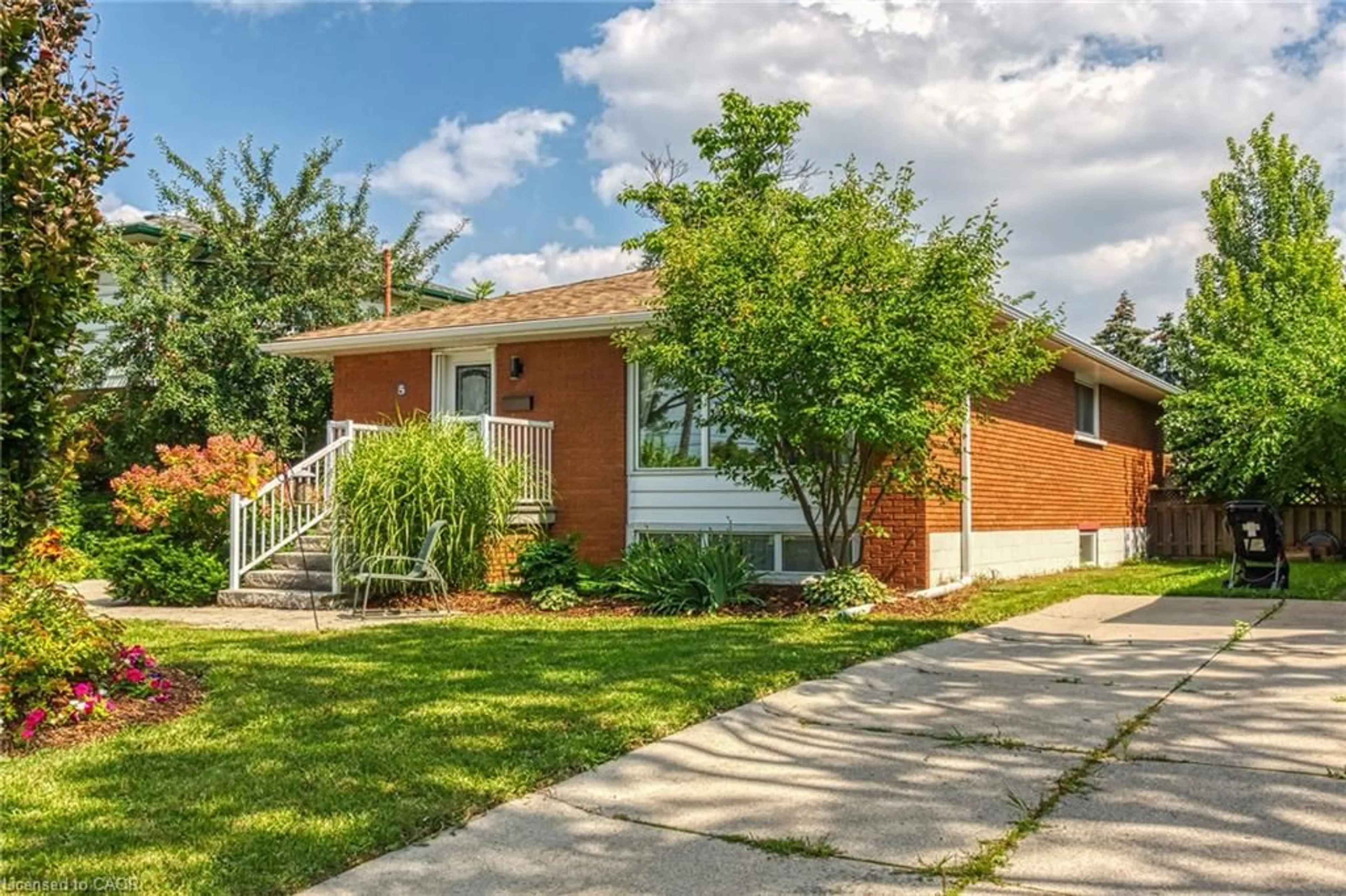 Home with brick exterior material, street for 5 Burrwood Dr, Hamilton Ontario L9C 3S9